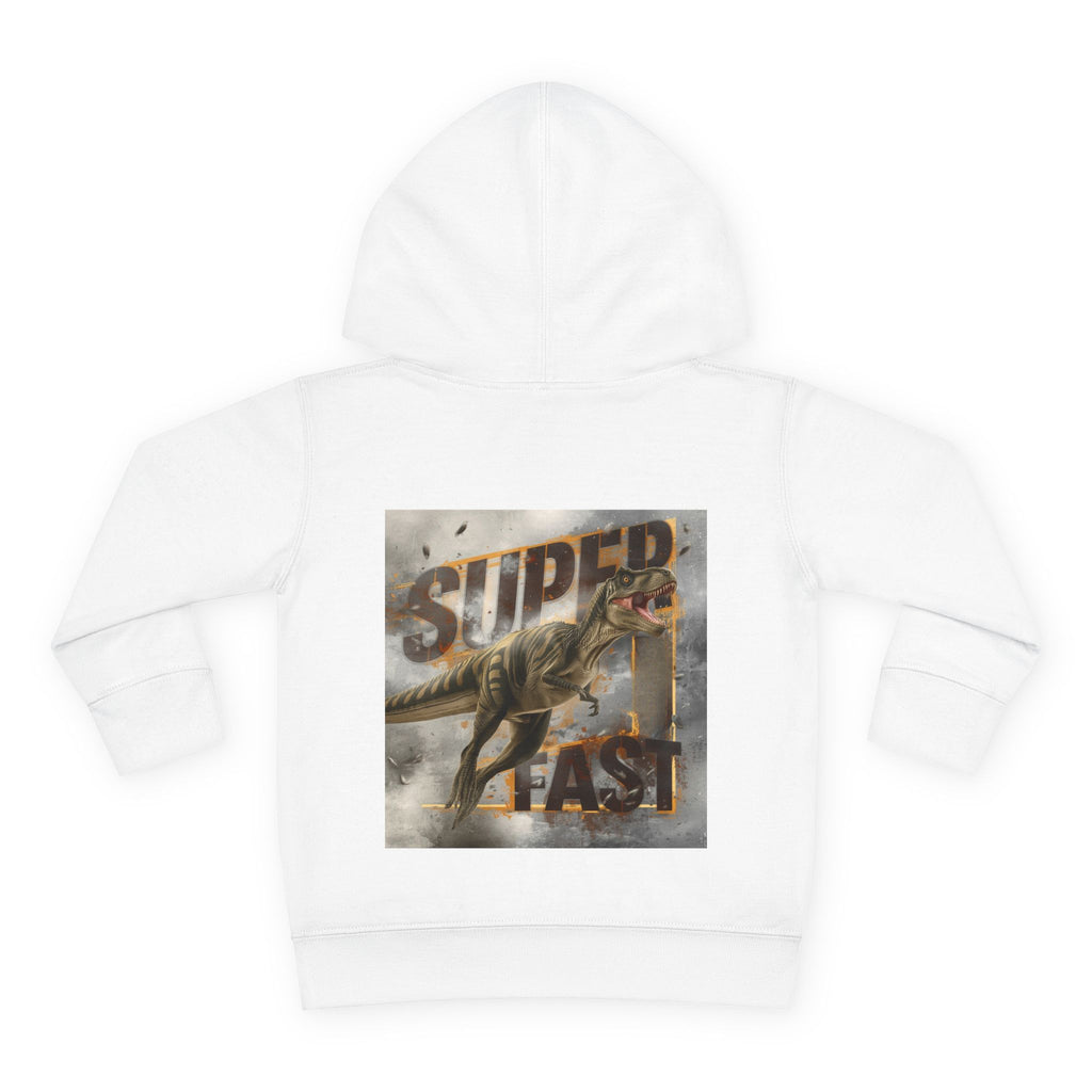Toddler Hoodie — "Super Fast" Dinosaur Pullover