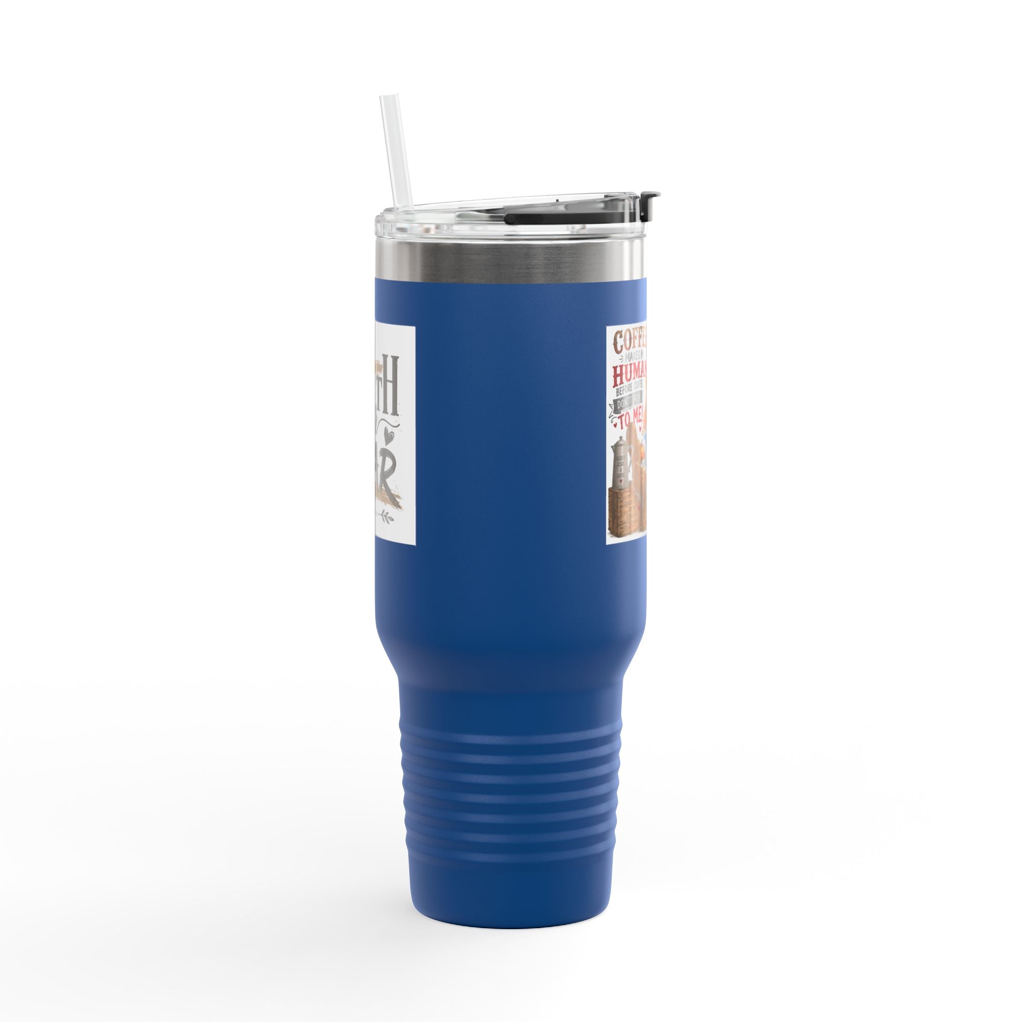 40oz Insulated Travel Mug Country Granny Coffee Addict