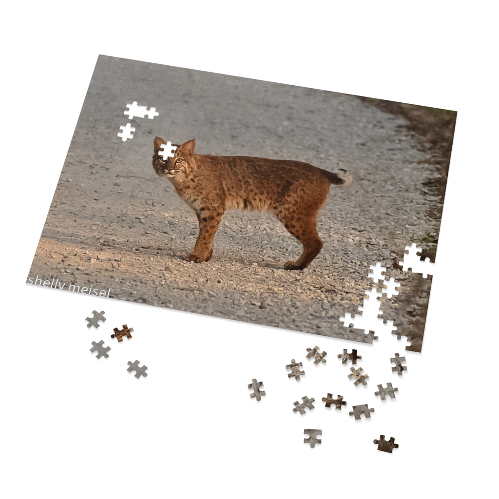 Bobcat Photo Jigsaw Puzzle with Tin – Wildlife Puzzle Gift