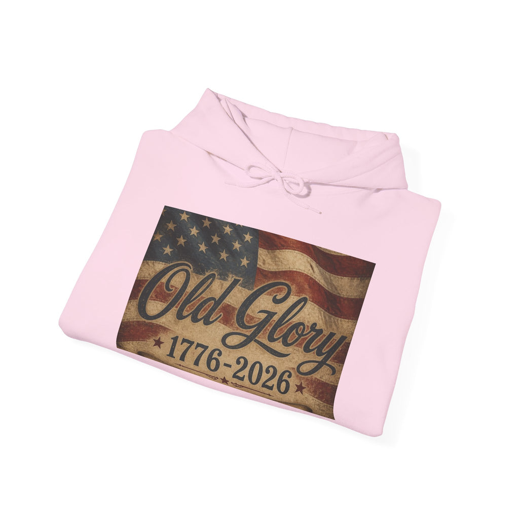Patriotic Old Glory 1776-2026 Hoodie — American Flag Sweatshirt