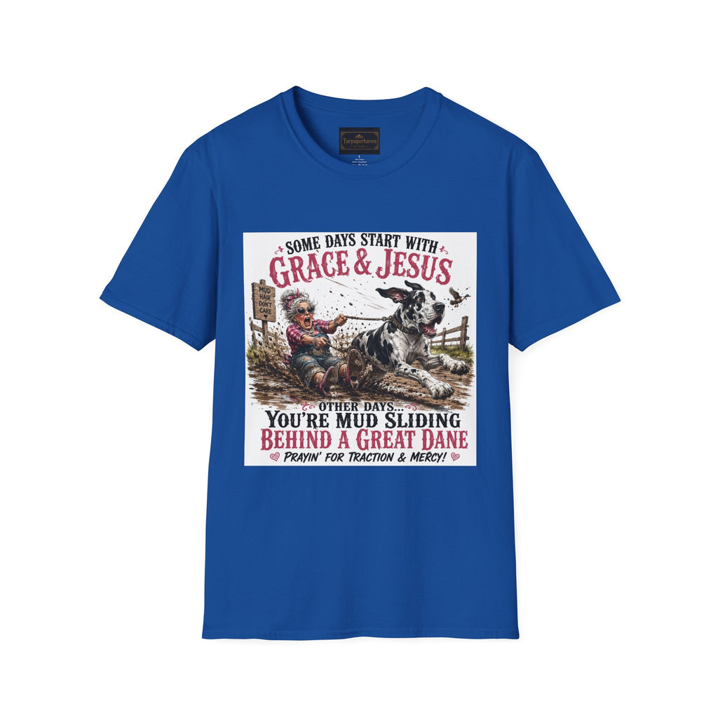 Christian Great Dane Mud-Slinging Graphic Tee