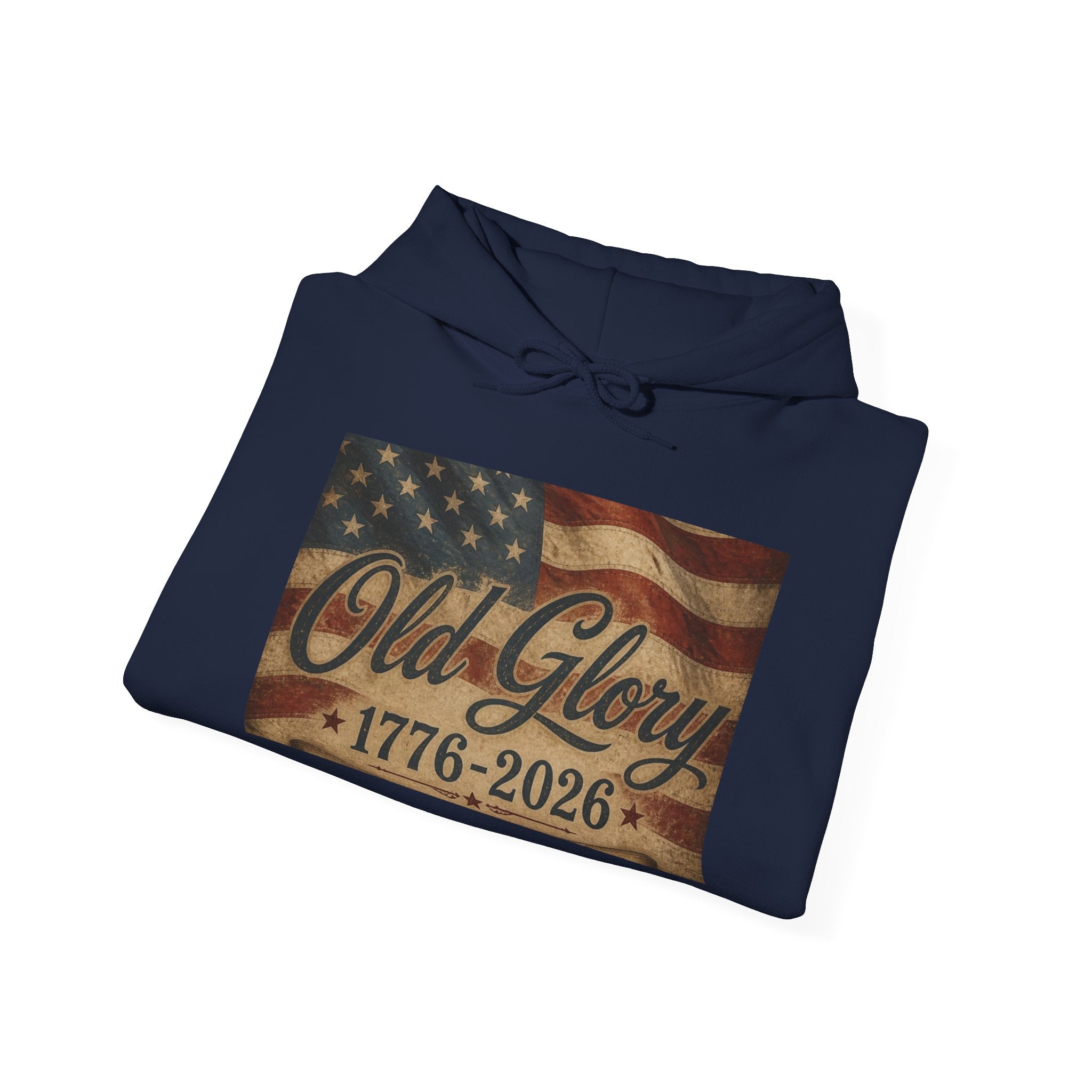 Patriotic Old Glory 1776-2026 Hoodie — American Flag Sweatshirt