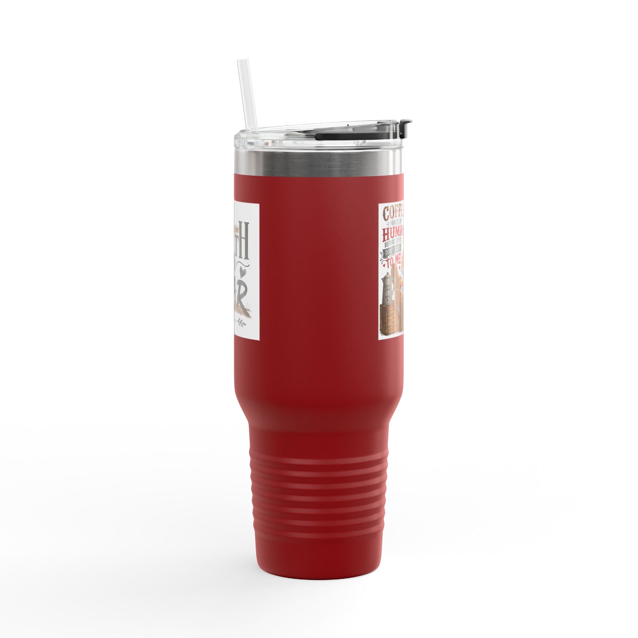 40oz Insulated Travel Mug Country Granny Coffee Addict