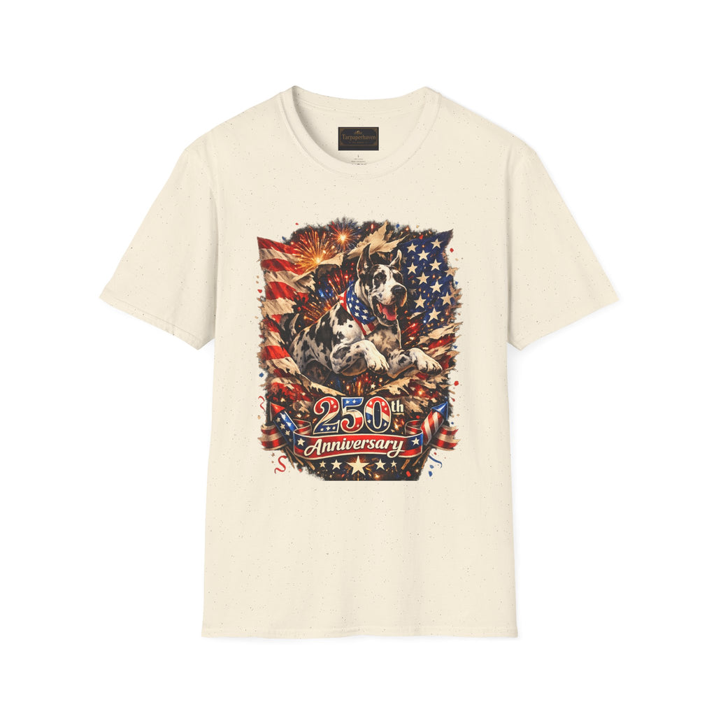 Patriotic 250th Great Dane T-Shirt