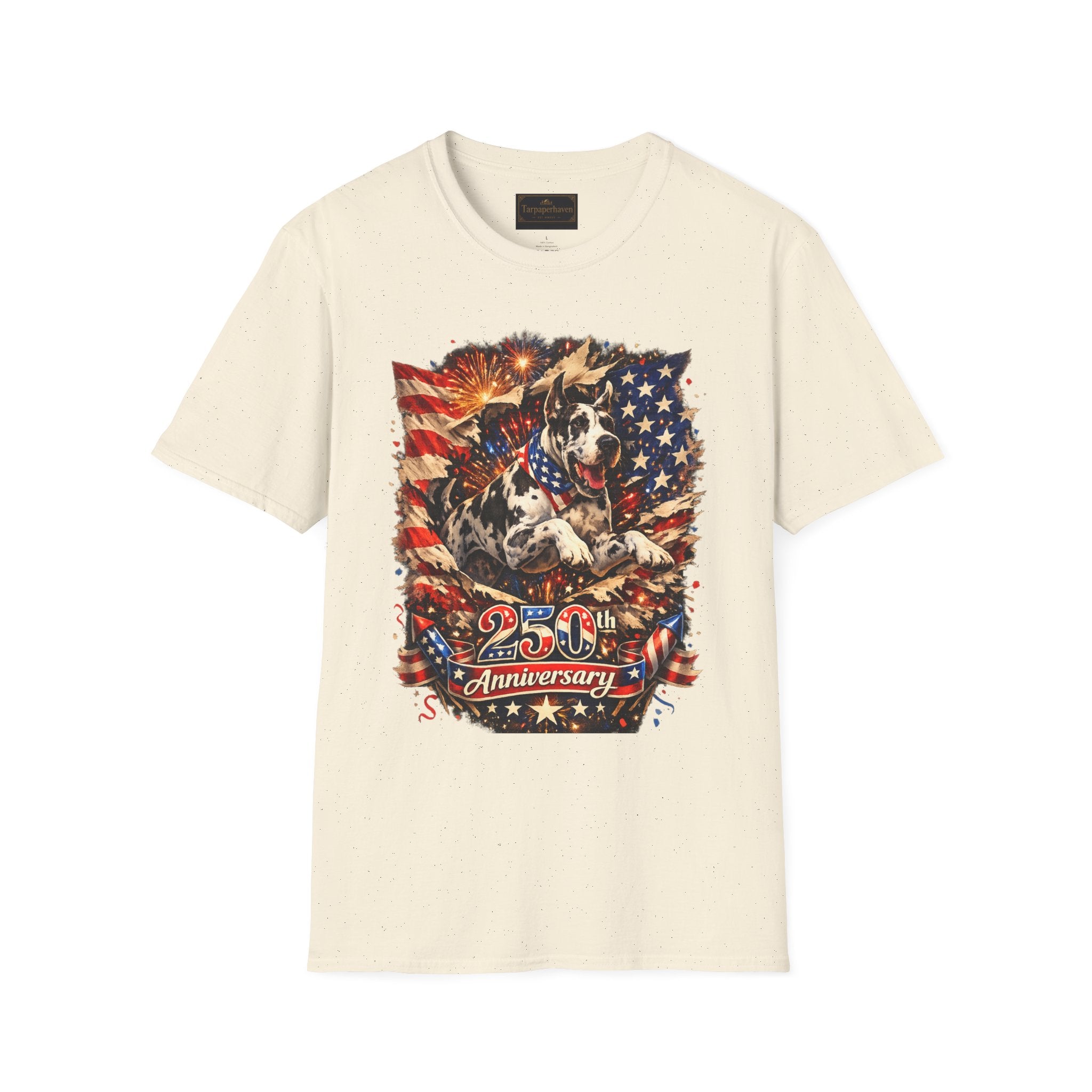 Patriotic 250th Great Dane T-Shirt