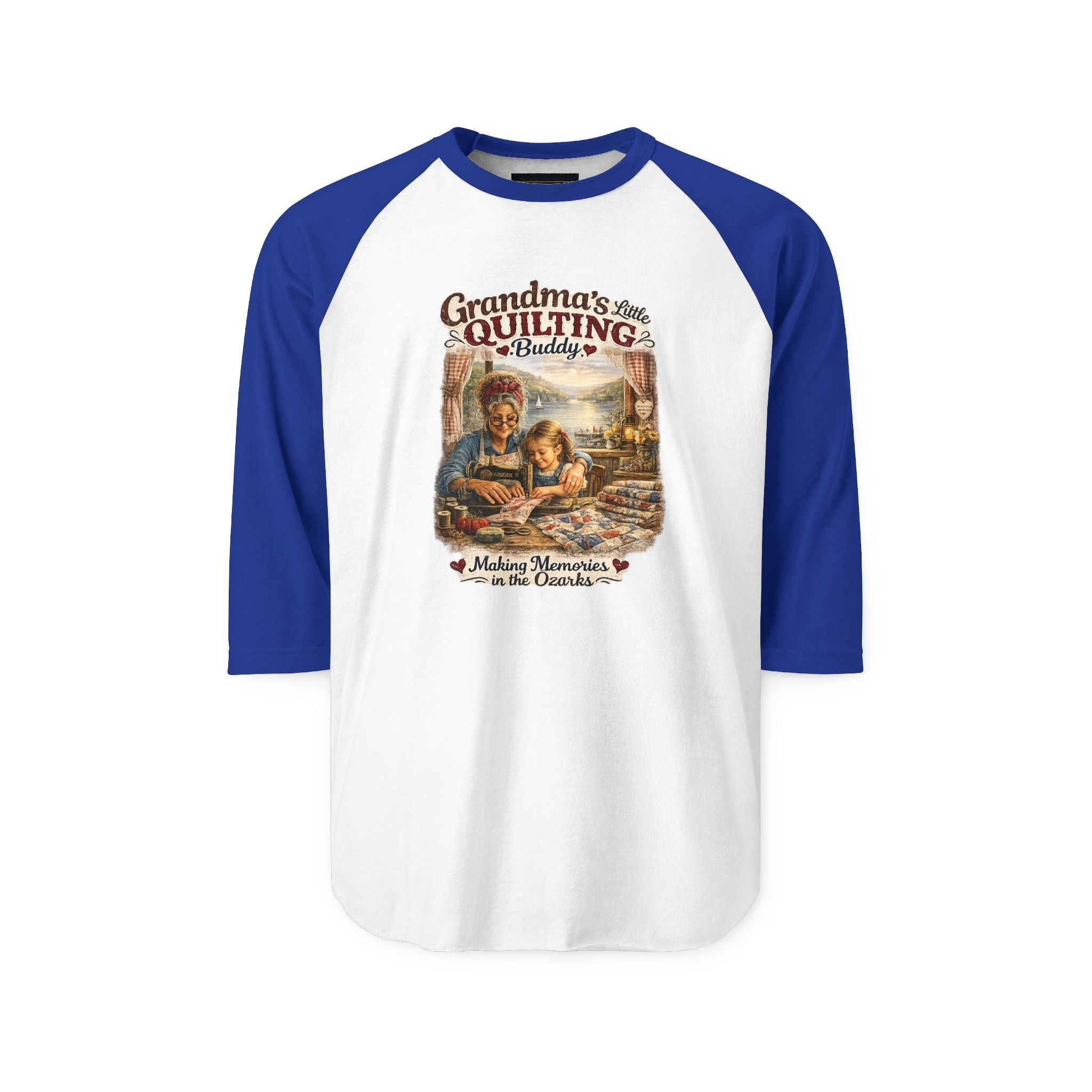 Quilting Grandma Raglan Shirt – "Grandma's Quilting is My Therapy" 3/4 Sleeve