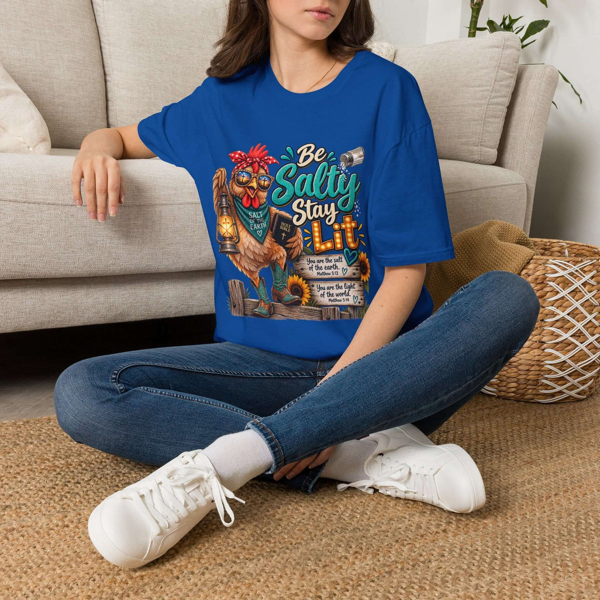 Be Salty Stay Lit Chicken  T-Shirt