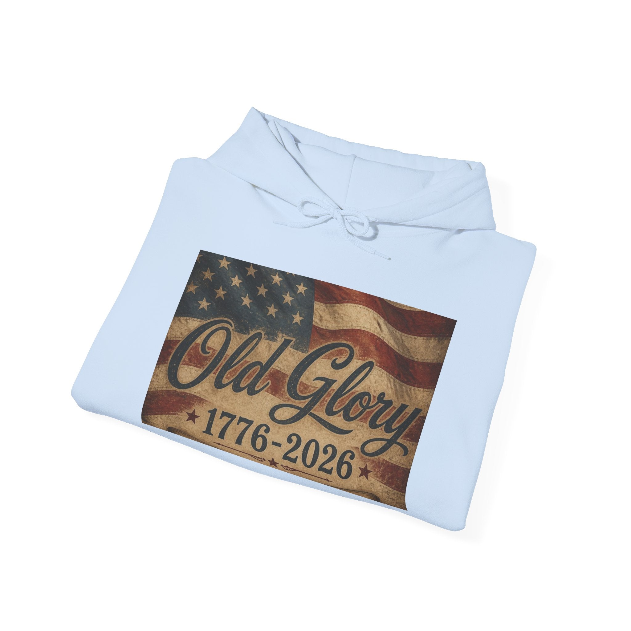 Patriotic Old Glory 1776-2026 Hoodie — American Flag Sweatshirt