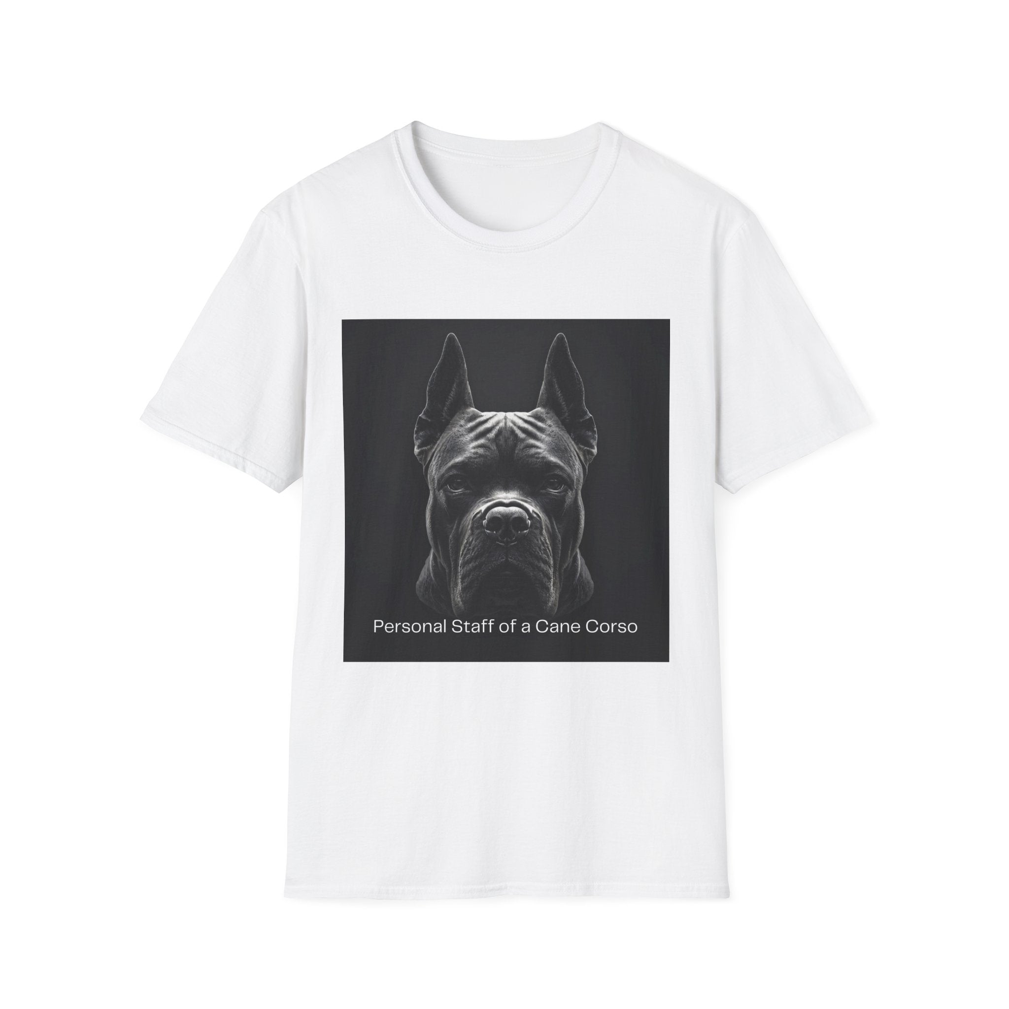 Cane Corso Portrait T-Shirt — "Personal Staff of a Cane Corso"