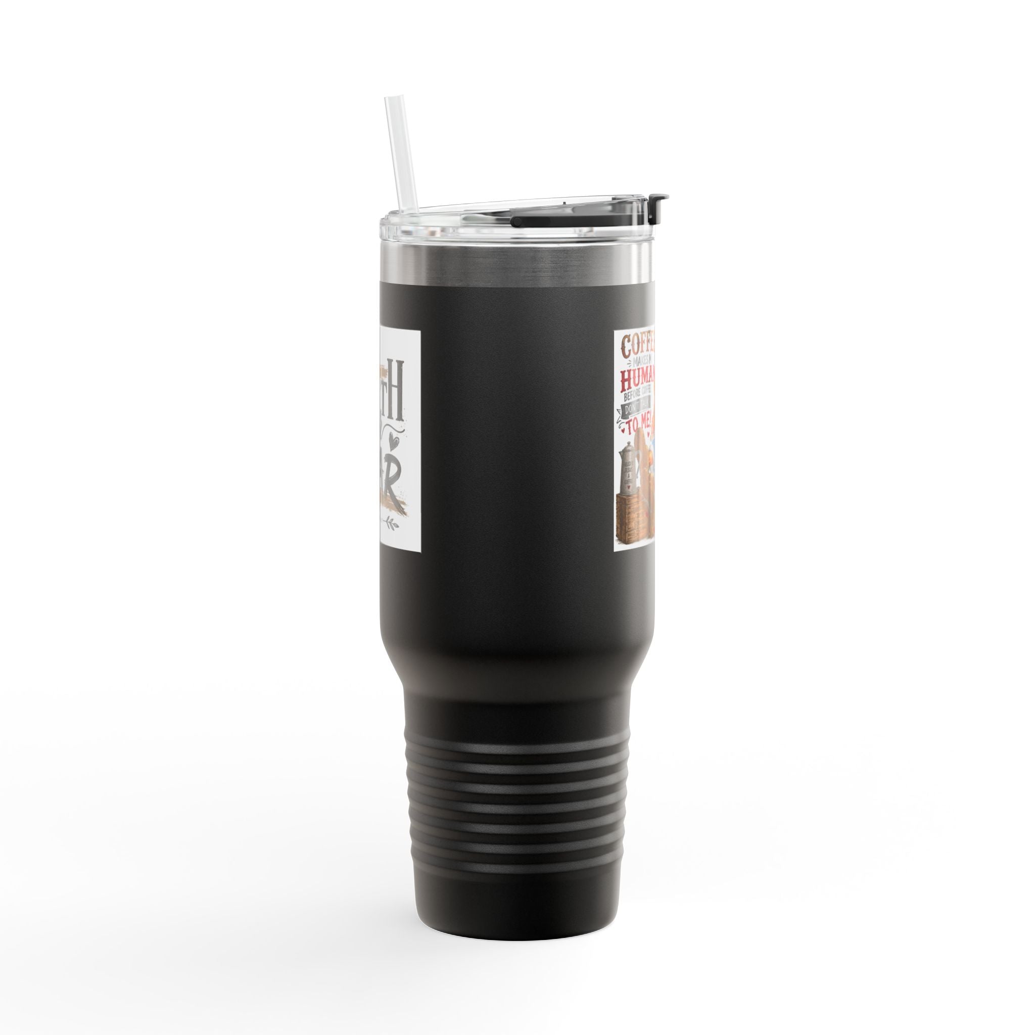 40oz Insulated Travel Mug Country Granny Coffee Addict