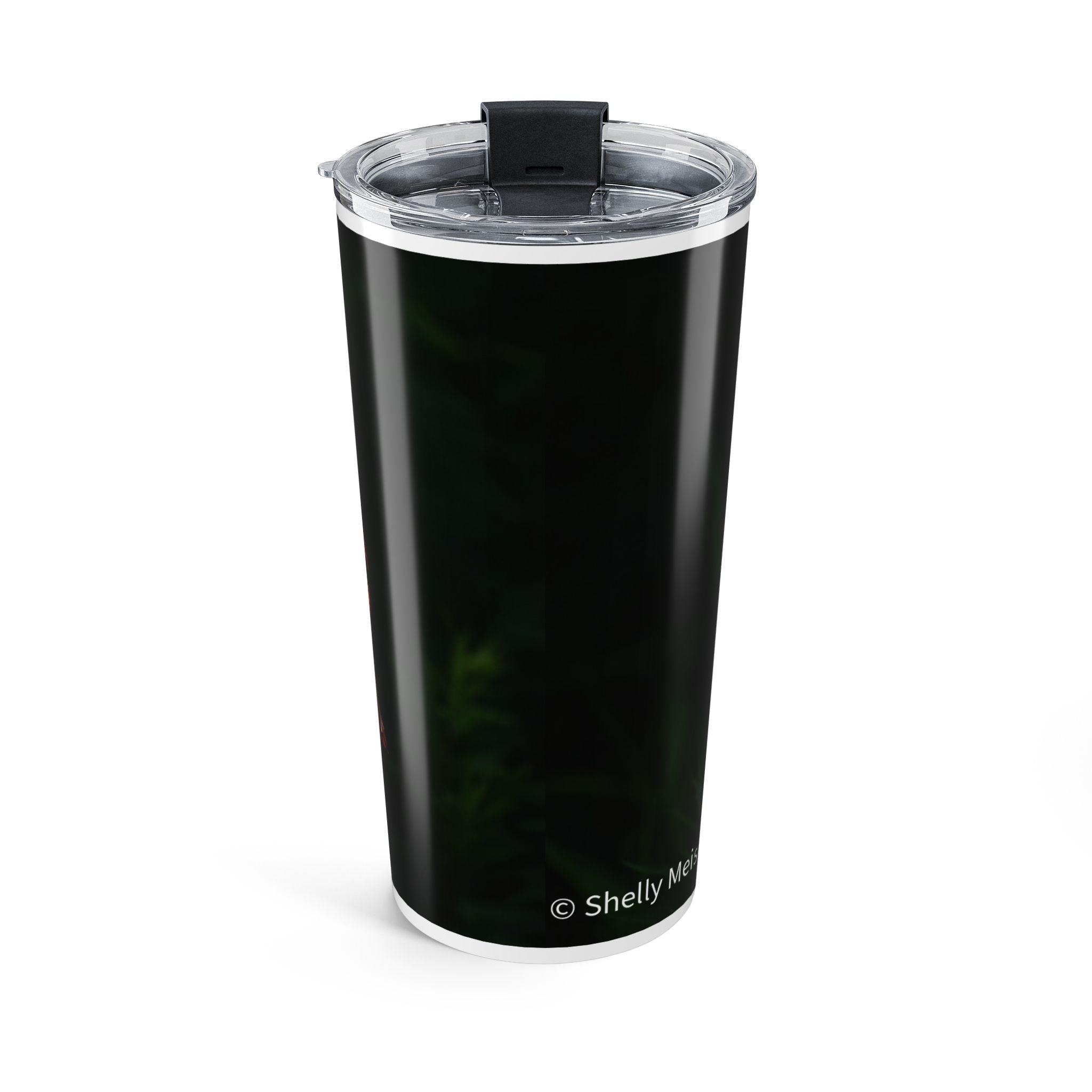 20oz  Tumbler — Dark Lily Flowers Insulated Travel Cup