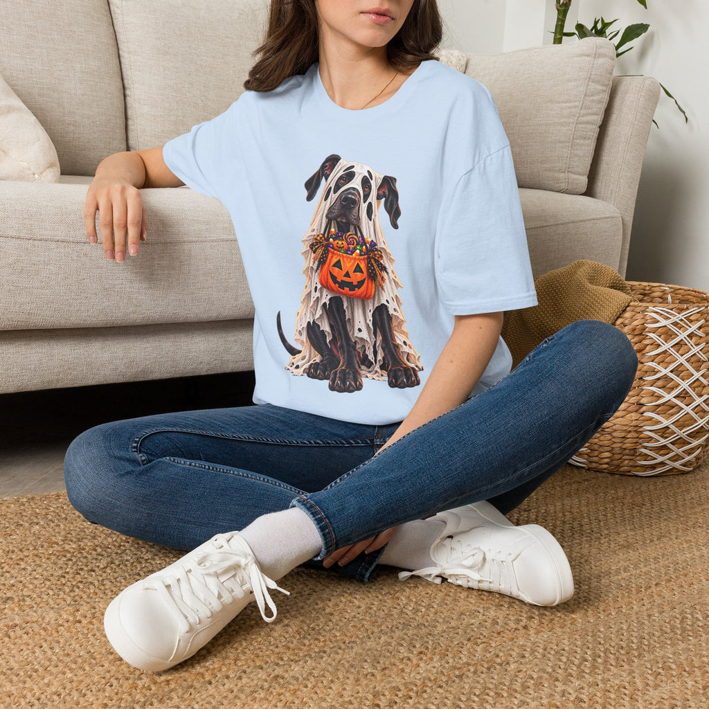 Halloween Dalmatian T-Shirt — Cute Dog with Jack-O’-Lantern Costume