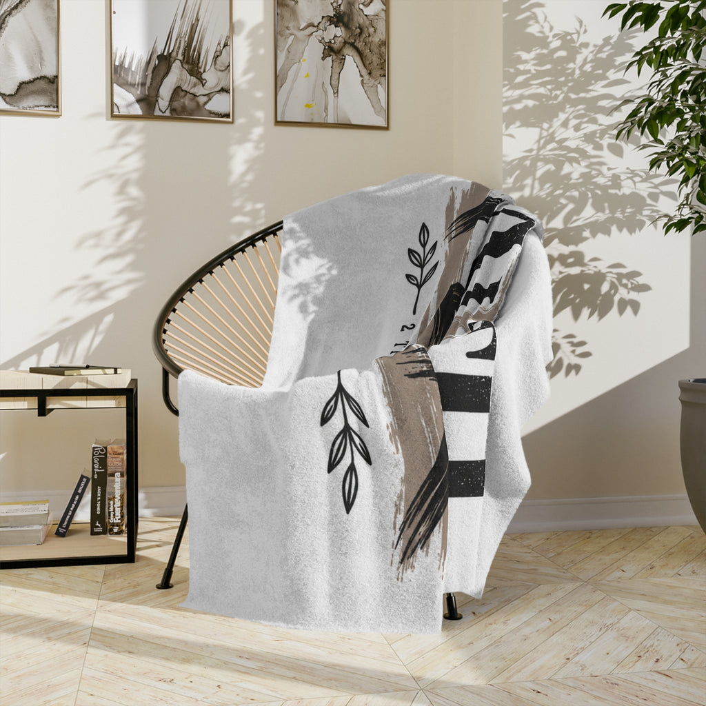 Faith Over Fear Velveteen Blanket — Christian Inspirational Throw (2 Timothy 1:7)