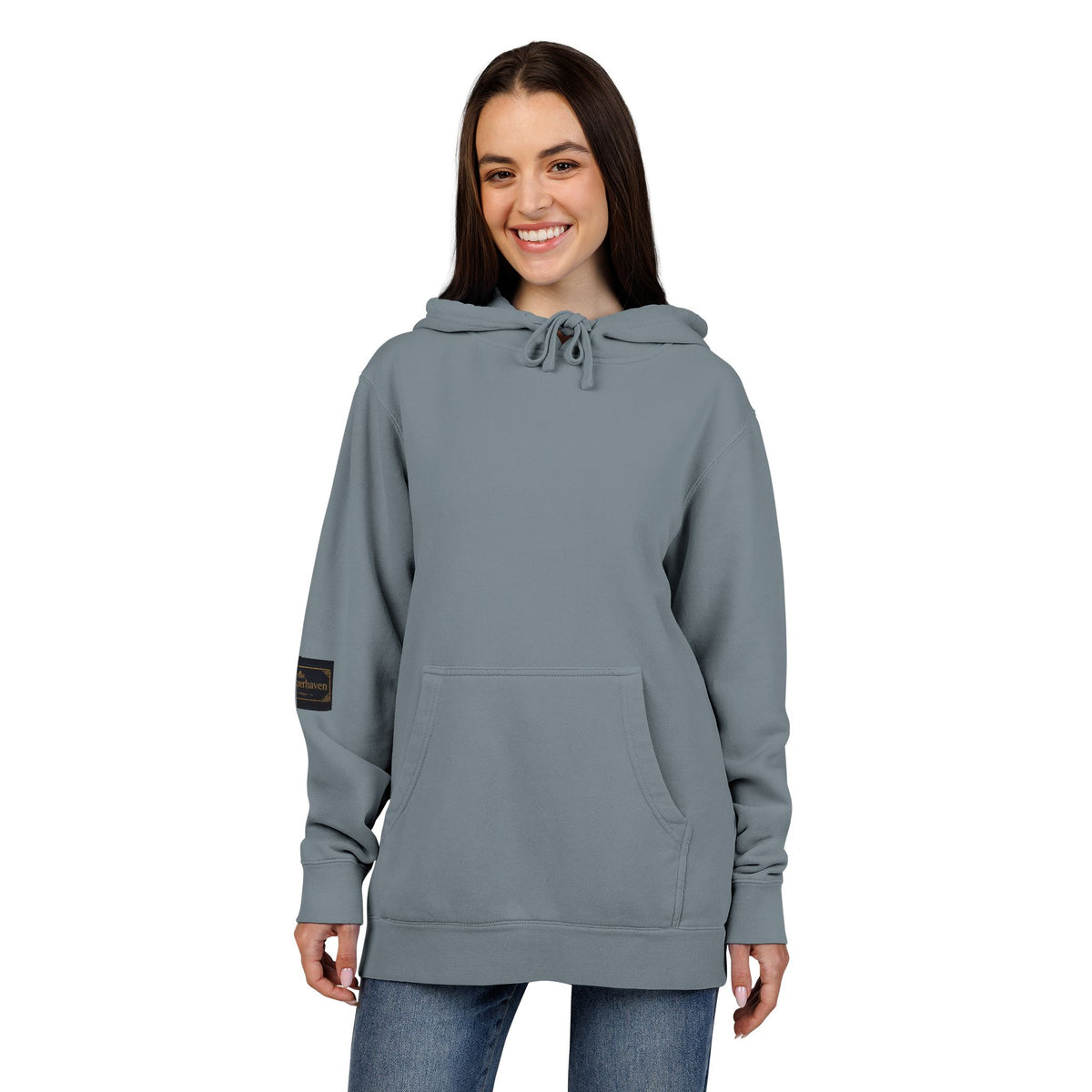 Faith Over Fear Hoodie — Pigment-Dyed Inspirational Pullover