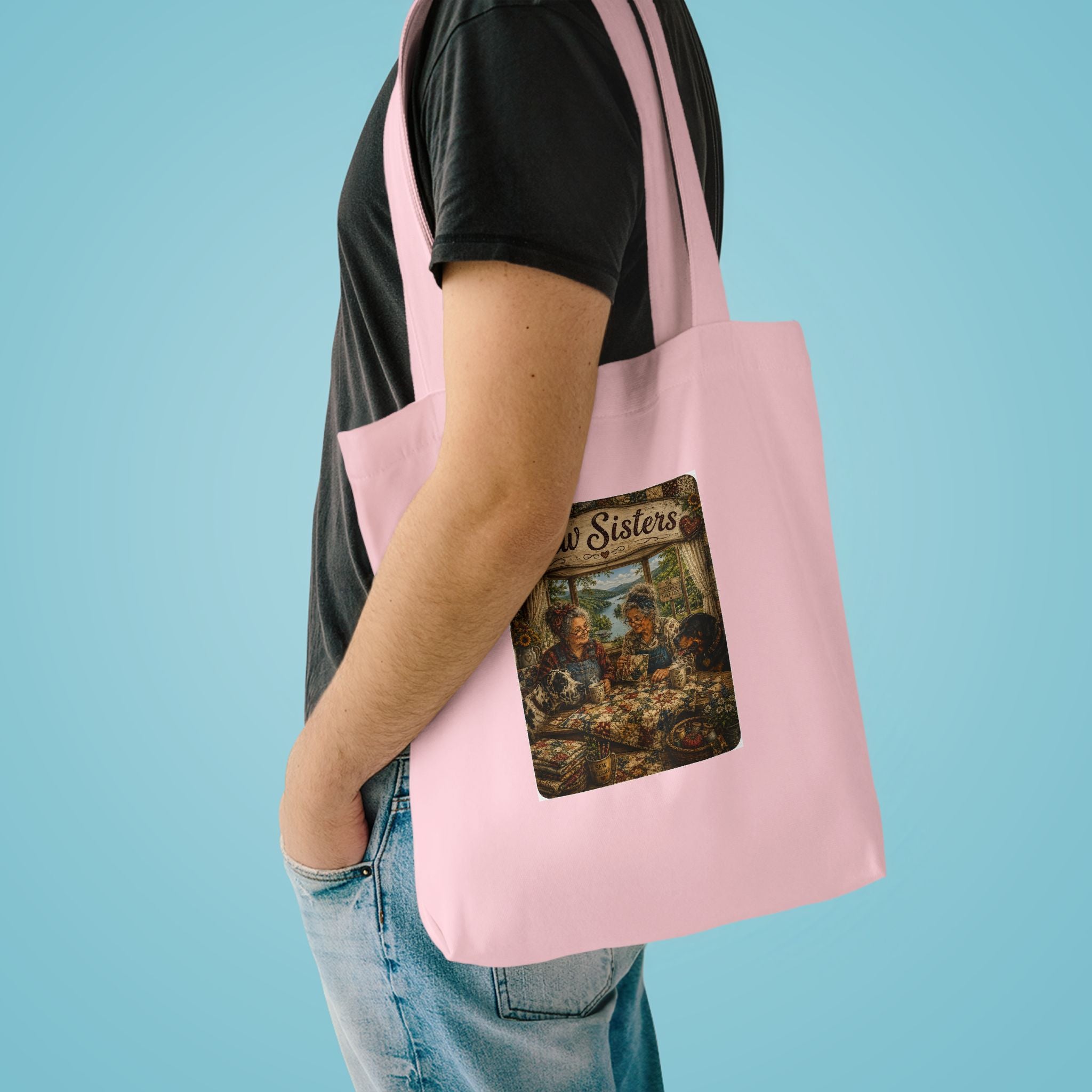 Vintage “Sew Sisters” Ozark MO Design Tote bag