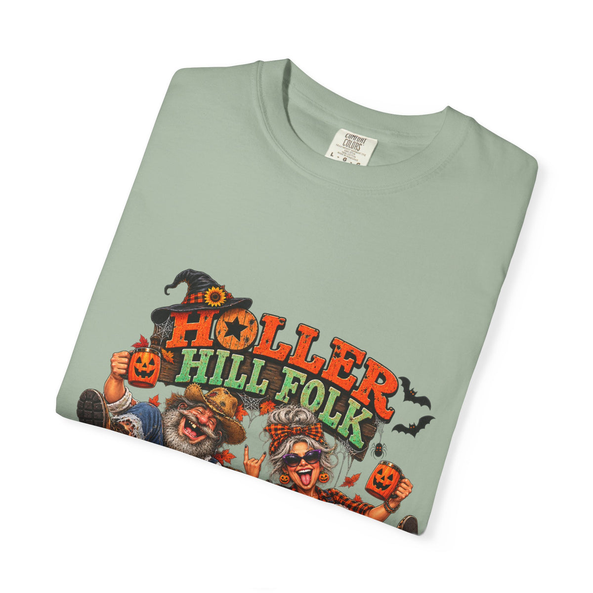 Halloween Holler Hill Folk T-Shirt — "Happy Halloween" Vintage Horror Design
