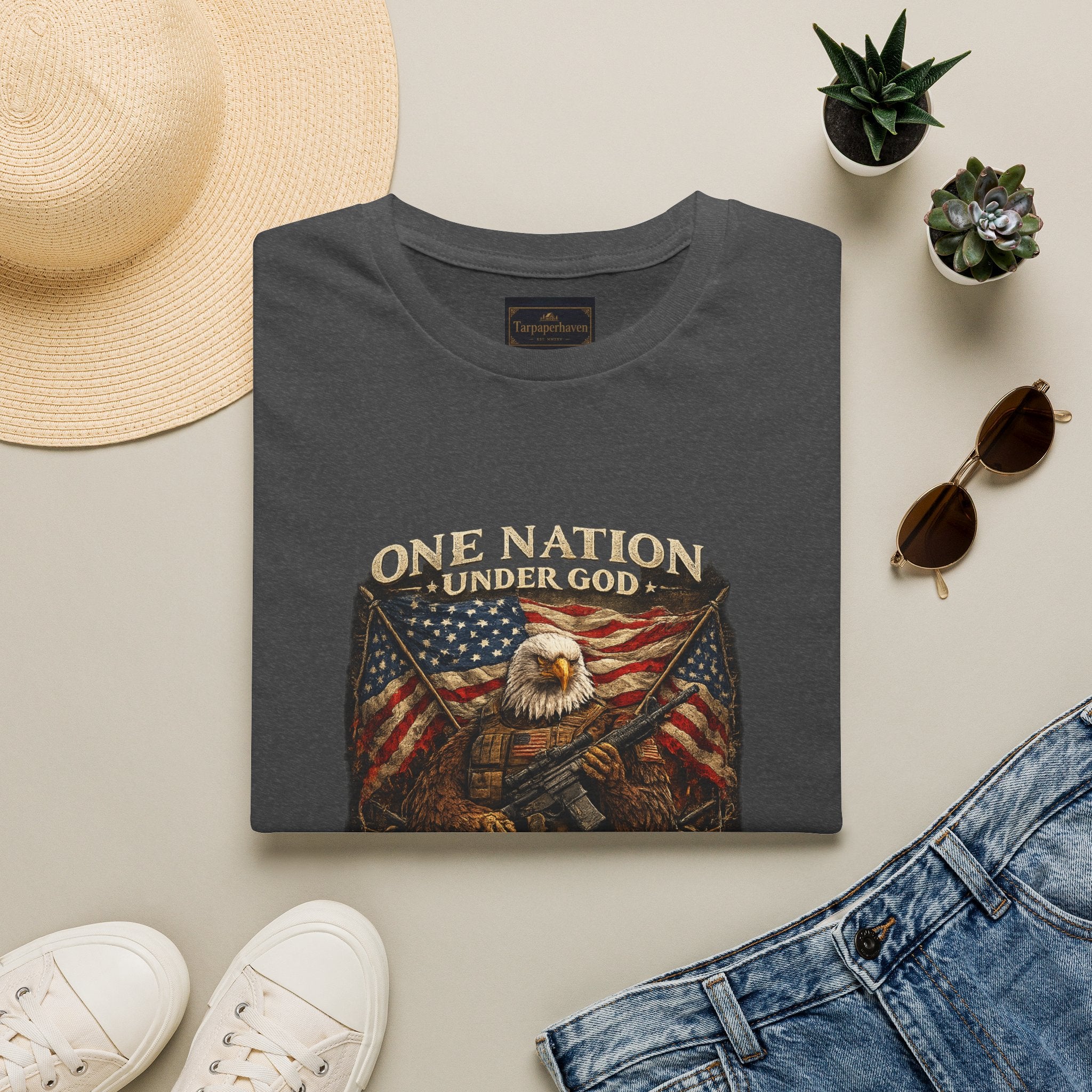 American Flag Patriotic Graphic Tee