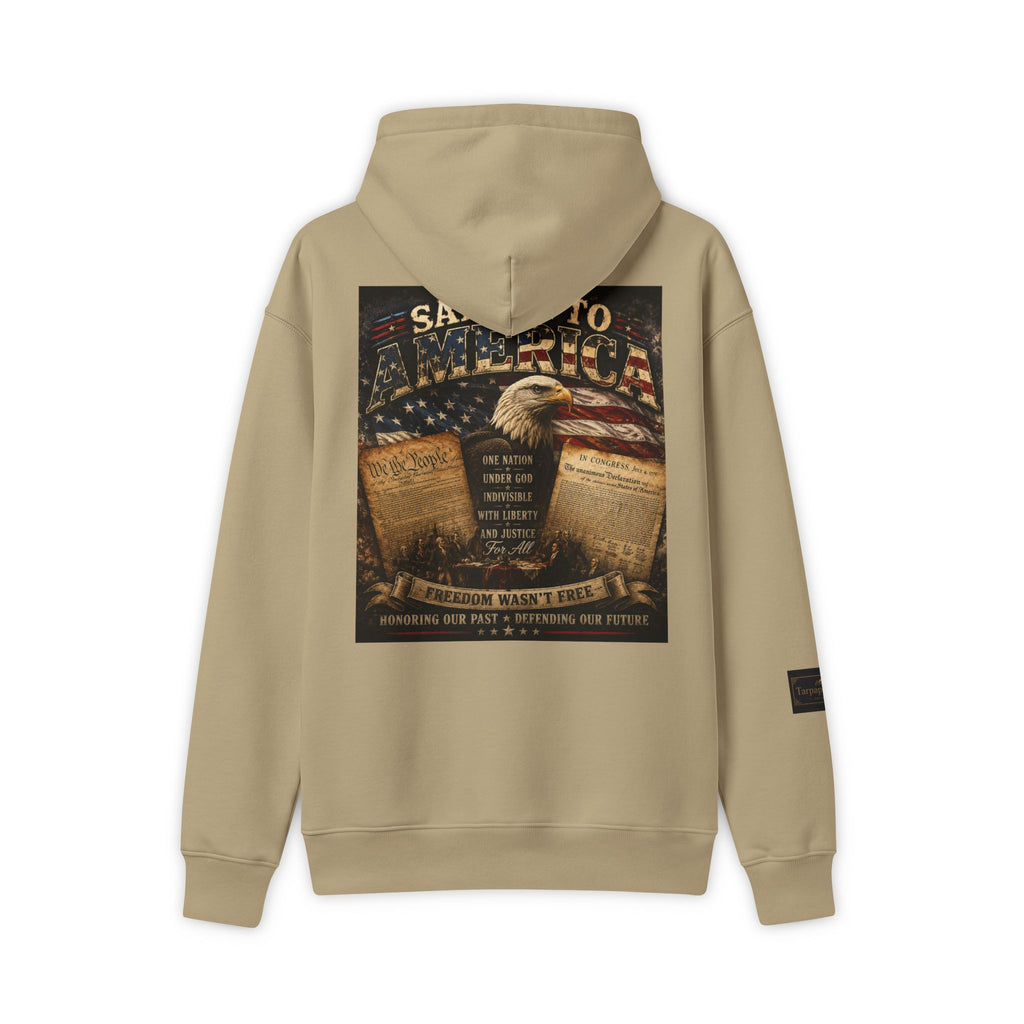Tarpaperhaven Patriotic Hoodie — America 250th Graphic Sweatshirt