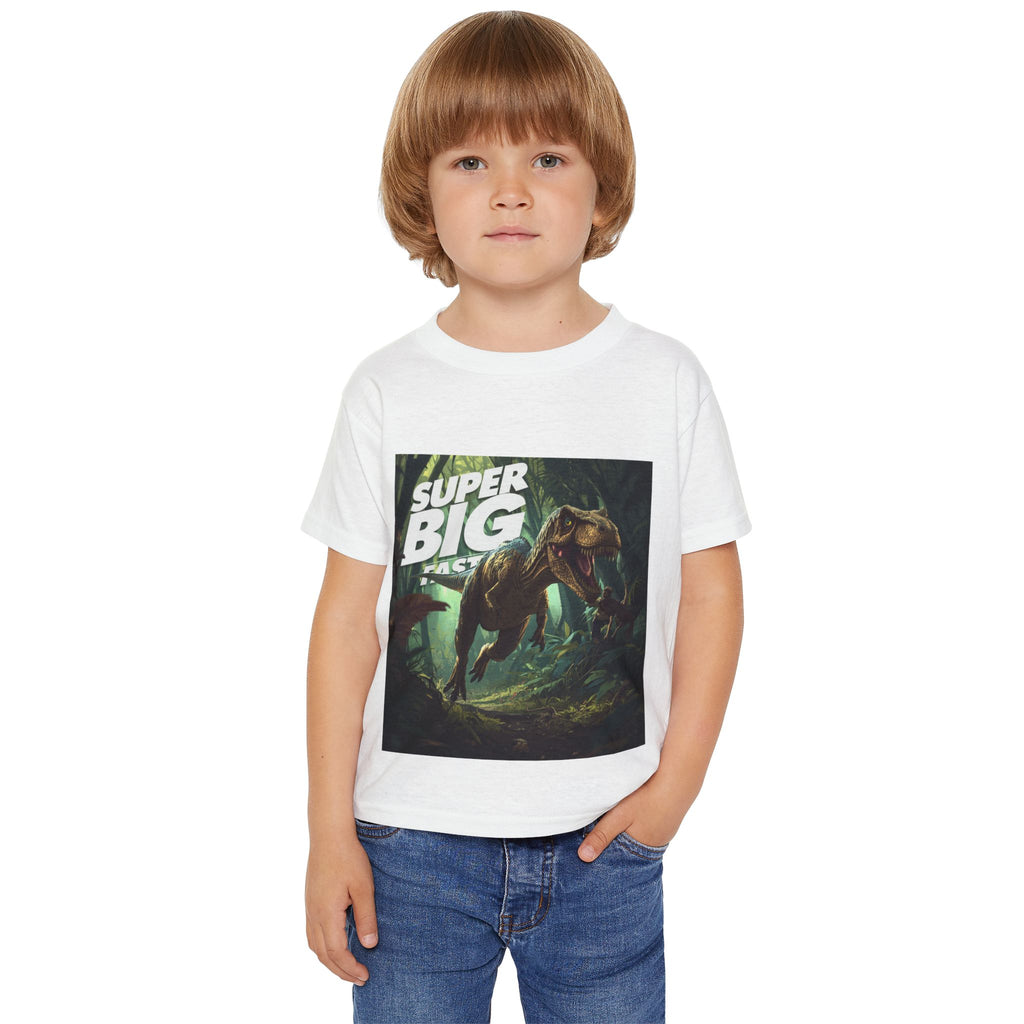 Toddler T-Shirt — 'Super Big' T-Rex Dino Graphic Tee for Kids