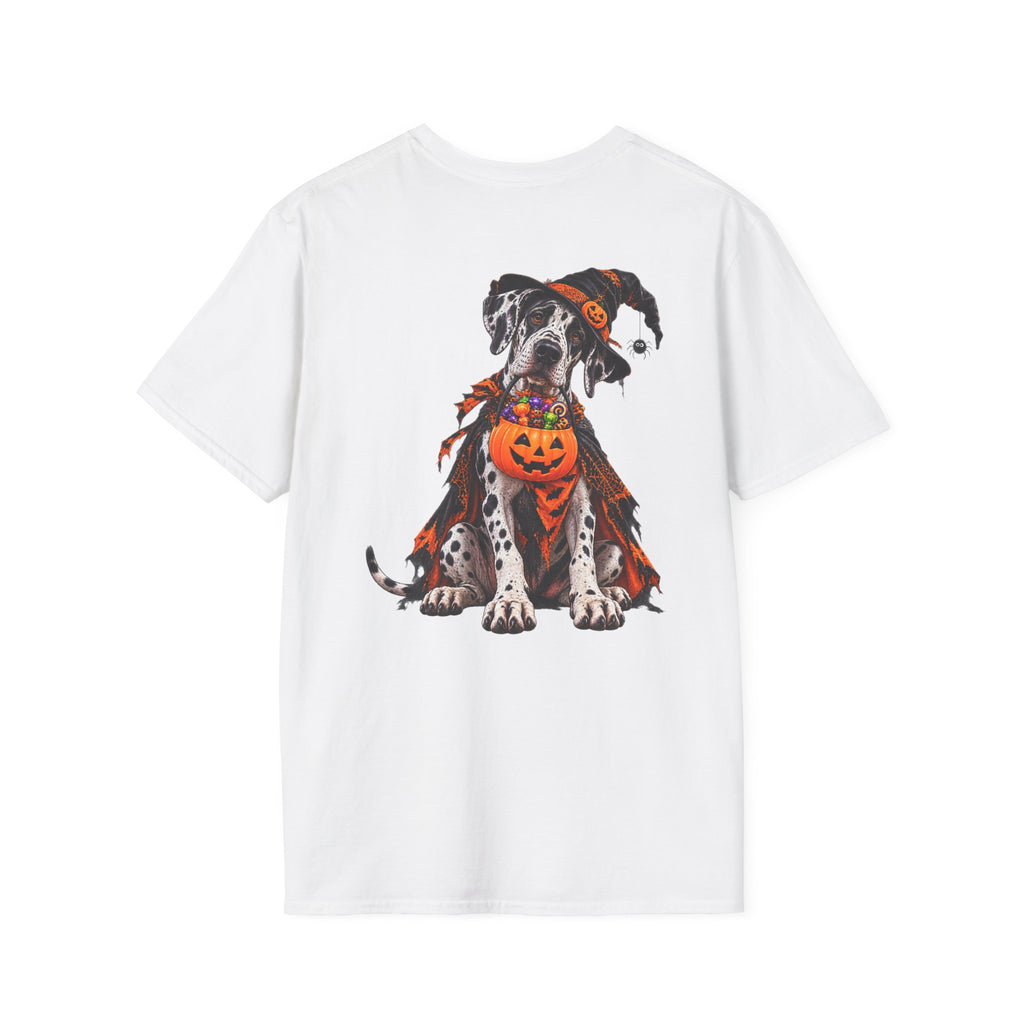 Halloween Dalmatian T-Shirt — Cute Dog with Jack-O’-Lantern Costume