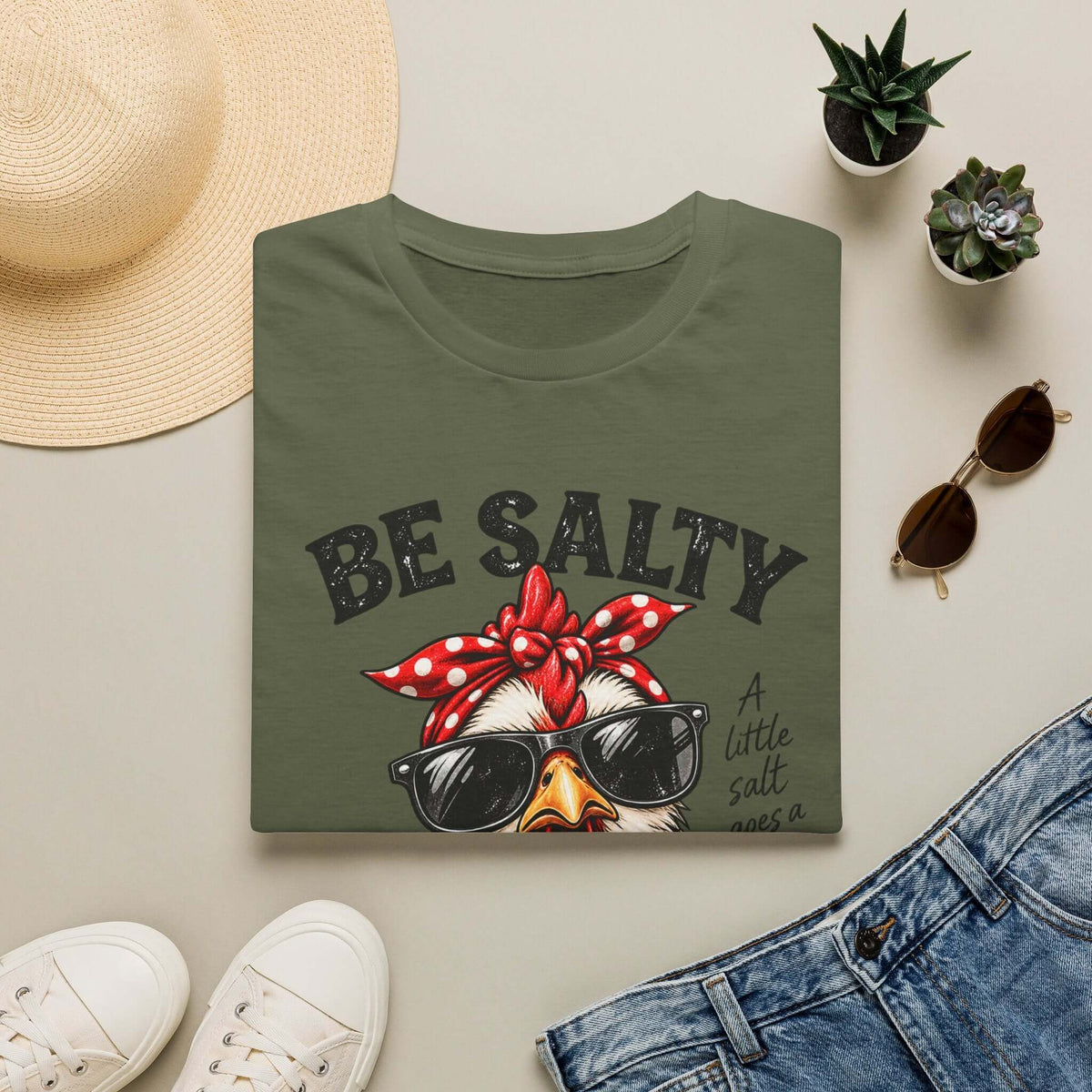Be Salty Stay Lit Chicken T-Shirt