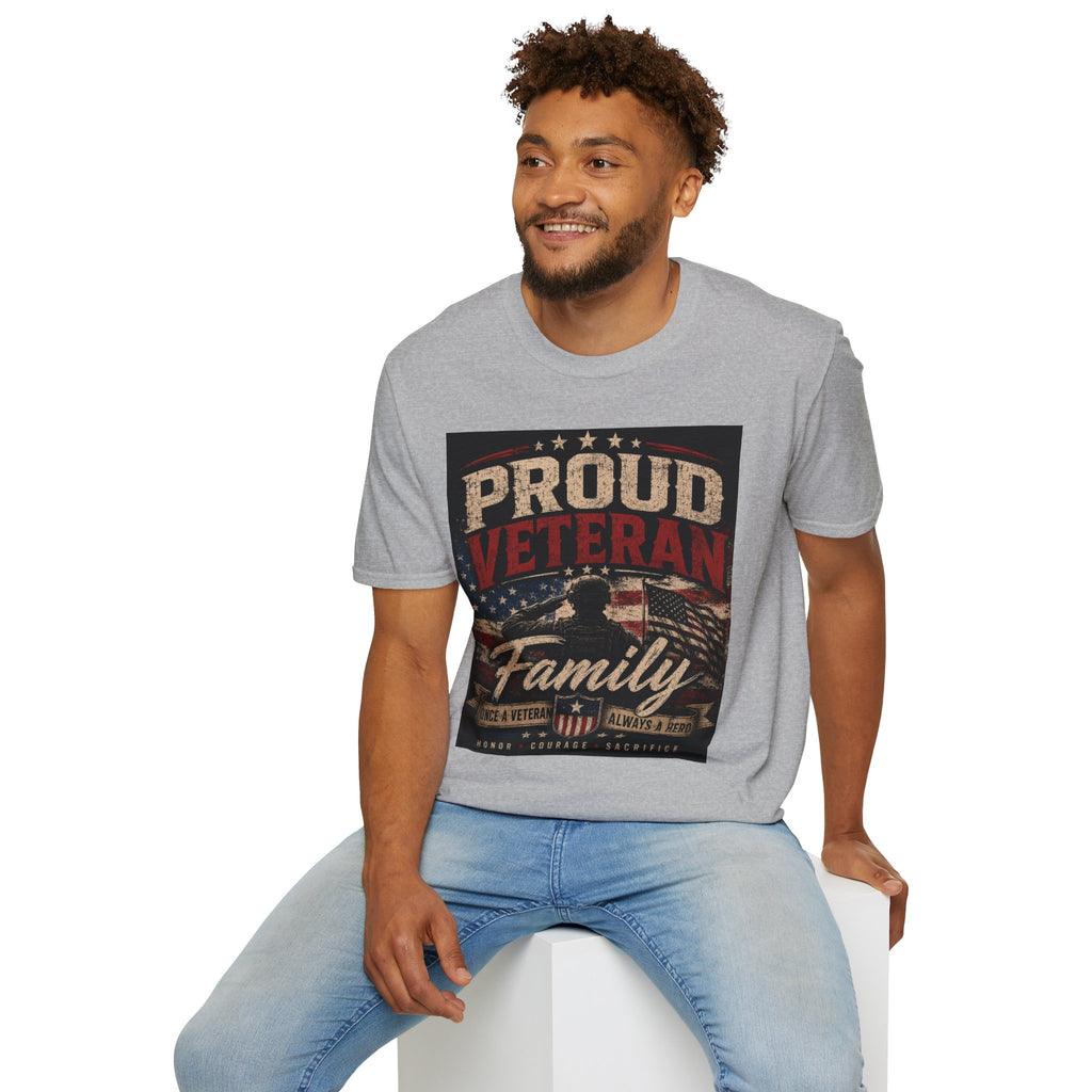 Proud Veteran T-Shirt — Patriotic Military Family Tee