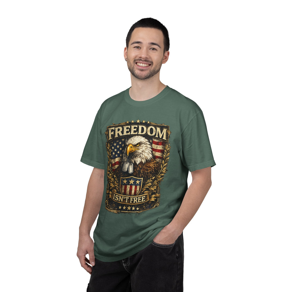 Freedom Isn't Free Eagle T-Shirt — Patriotic American Flag Tee