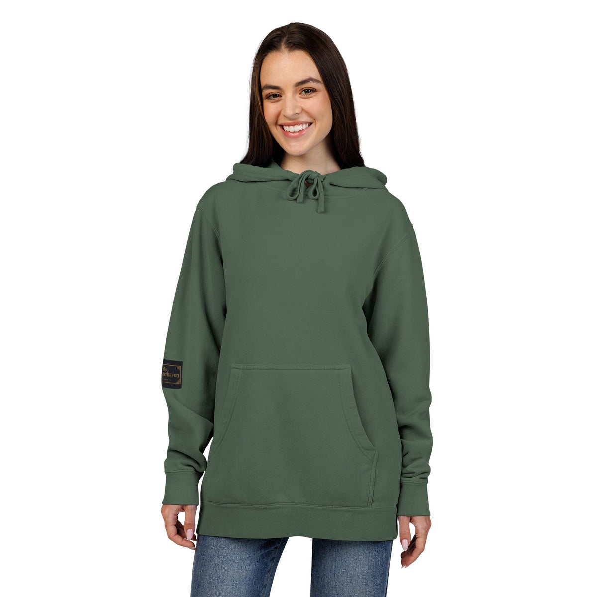 Faith Over Fear Hoodie — Pigment-Dyed Inspirational Pullover