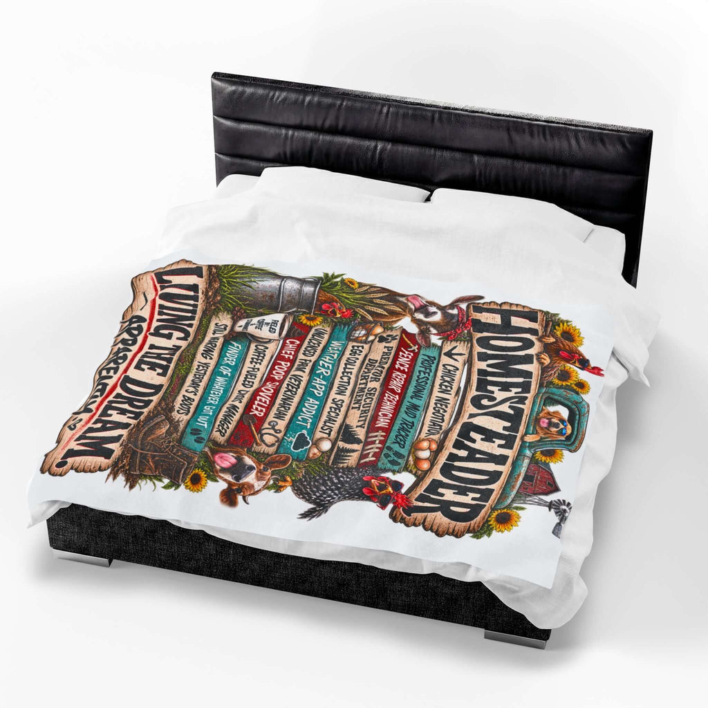 Homesteader Velveteen Plush Blanket