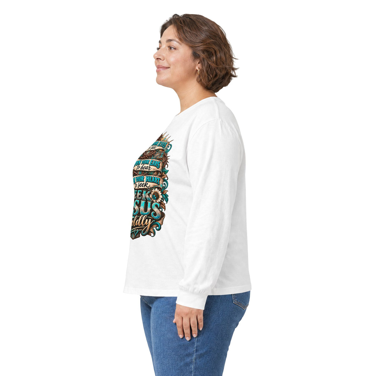Seek Jesus Boldly Long Sleeve Tee 
