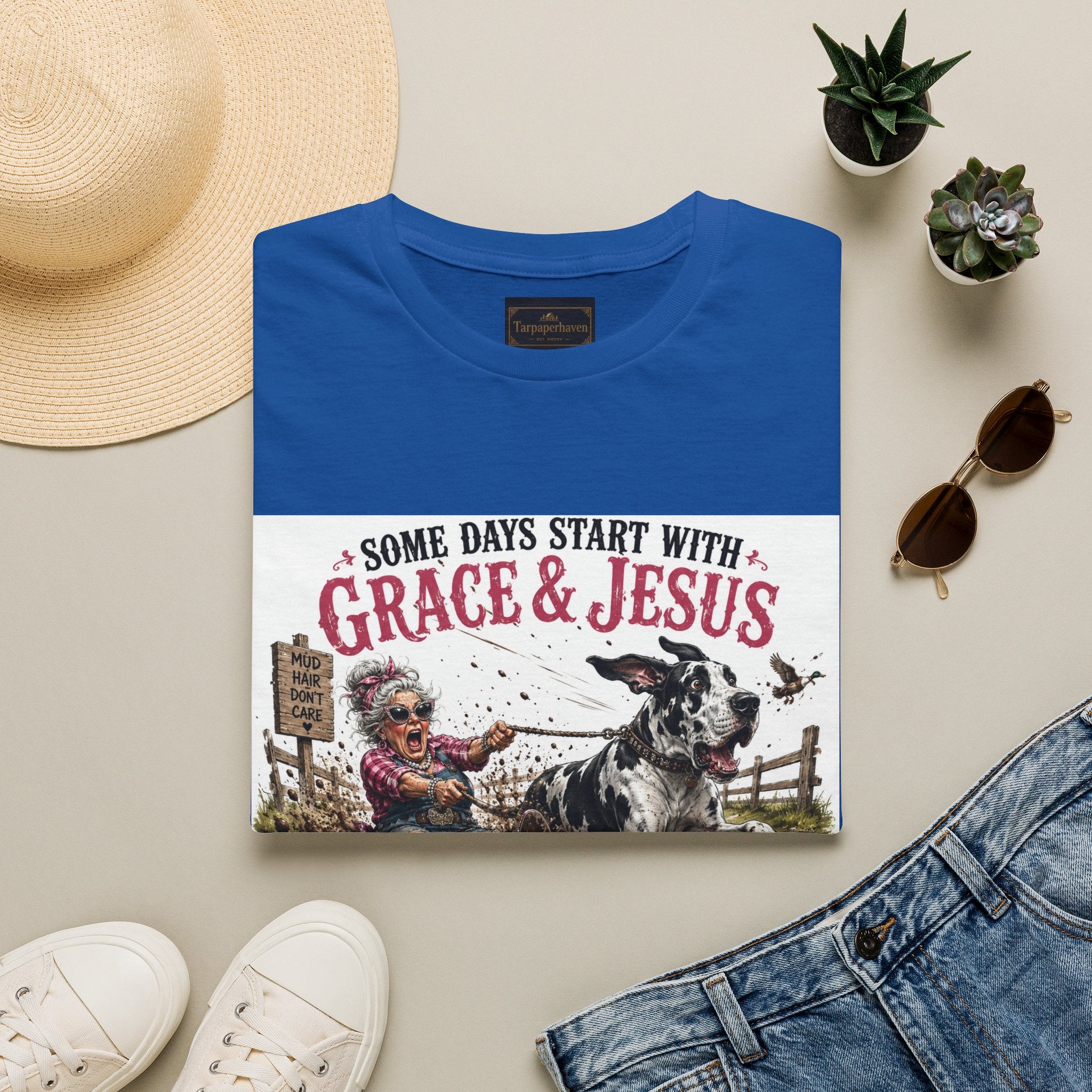 Christian Great Dane Mud-Slinging Graphic Tee