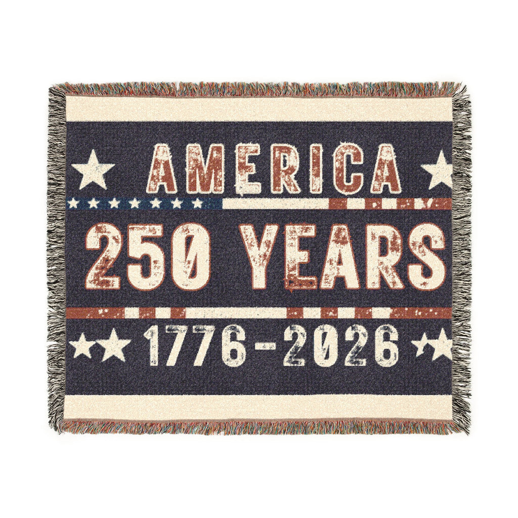 American Anniversary Woven Blanket —  Commemorative Throw
