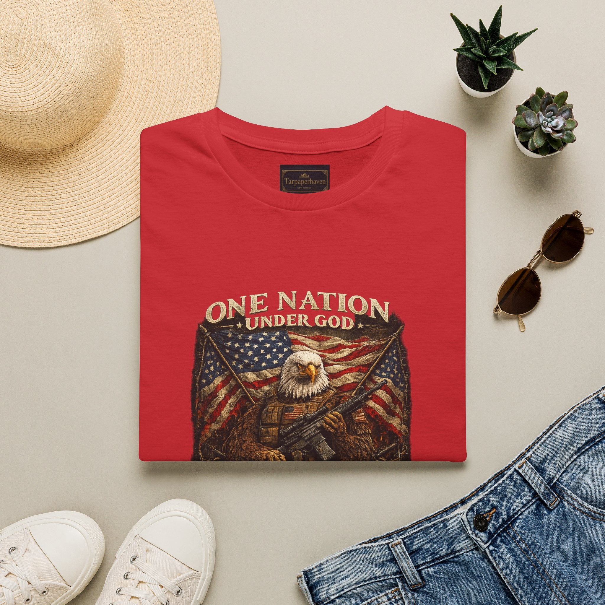 American Flag Patriotic Graphic Tee