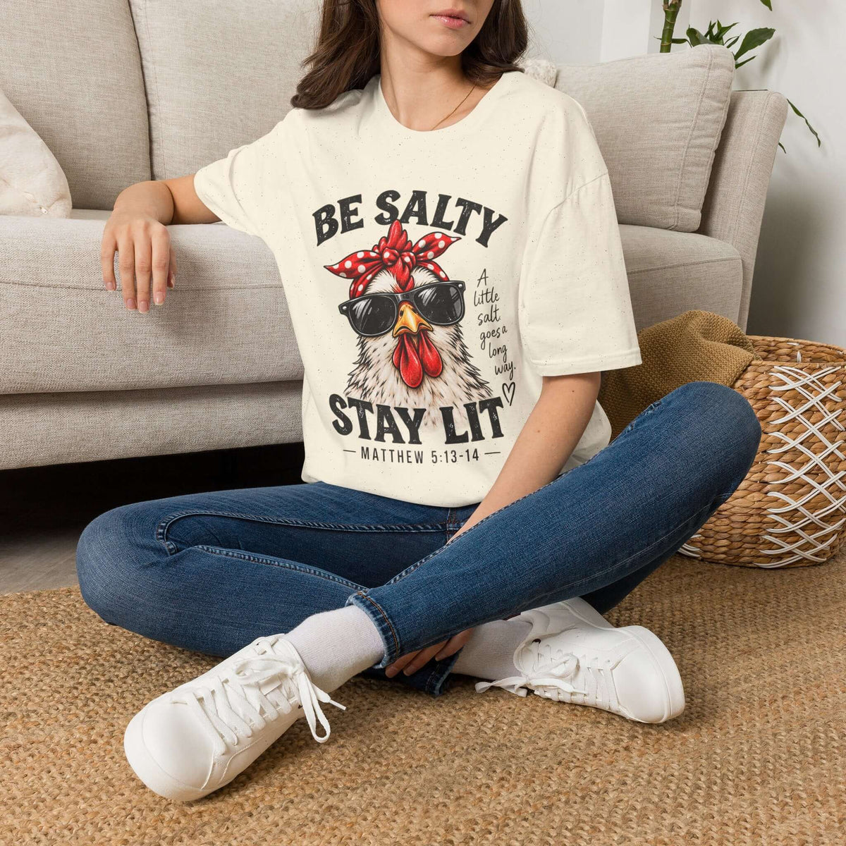 Be Salty Stay Lit Chicken T-Shirt