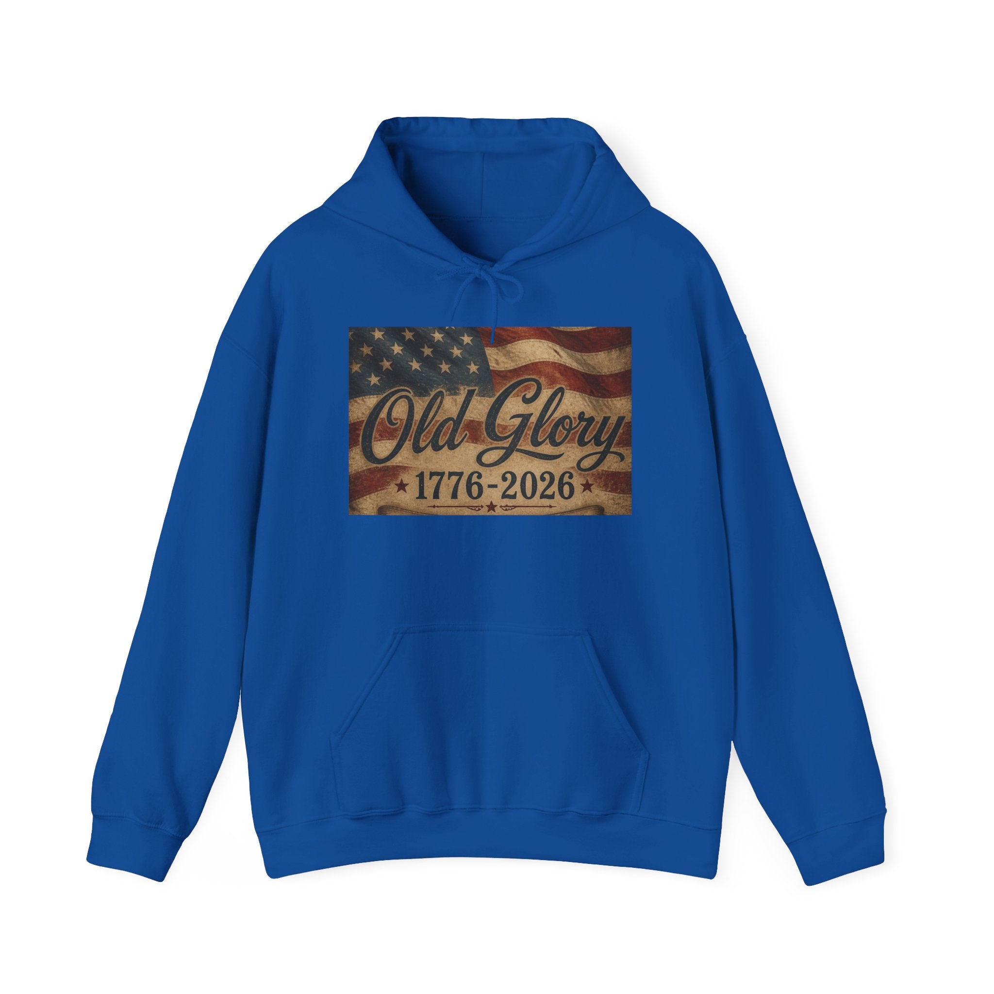Patriotic Old Glory 1776-2026 Hoodie — American Flag Sweatshirt