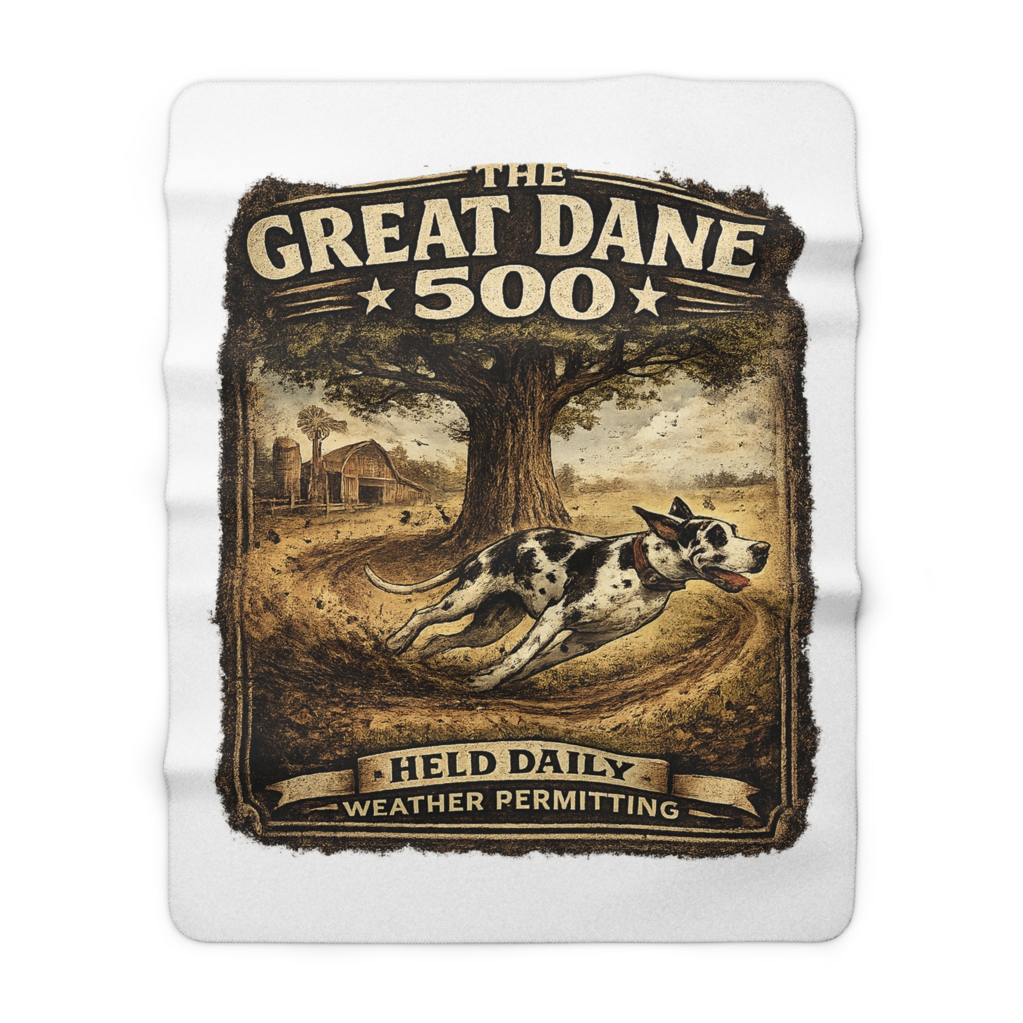 Great Dane Zoomies  500 Sherpa Fleece Blanket