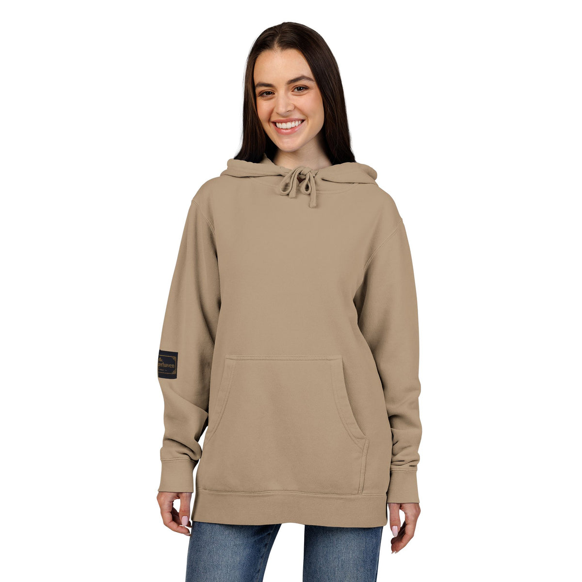 Faith Over Fear Hoodie — Pigment-Dyed Inspirational Pullover