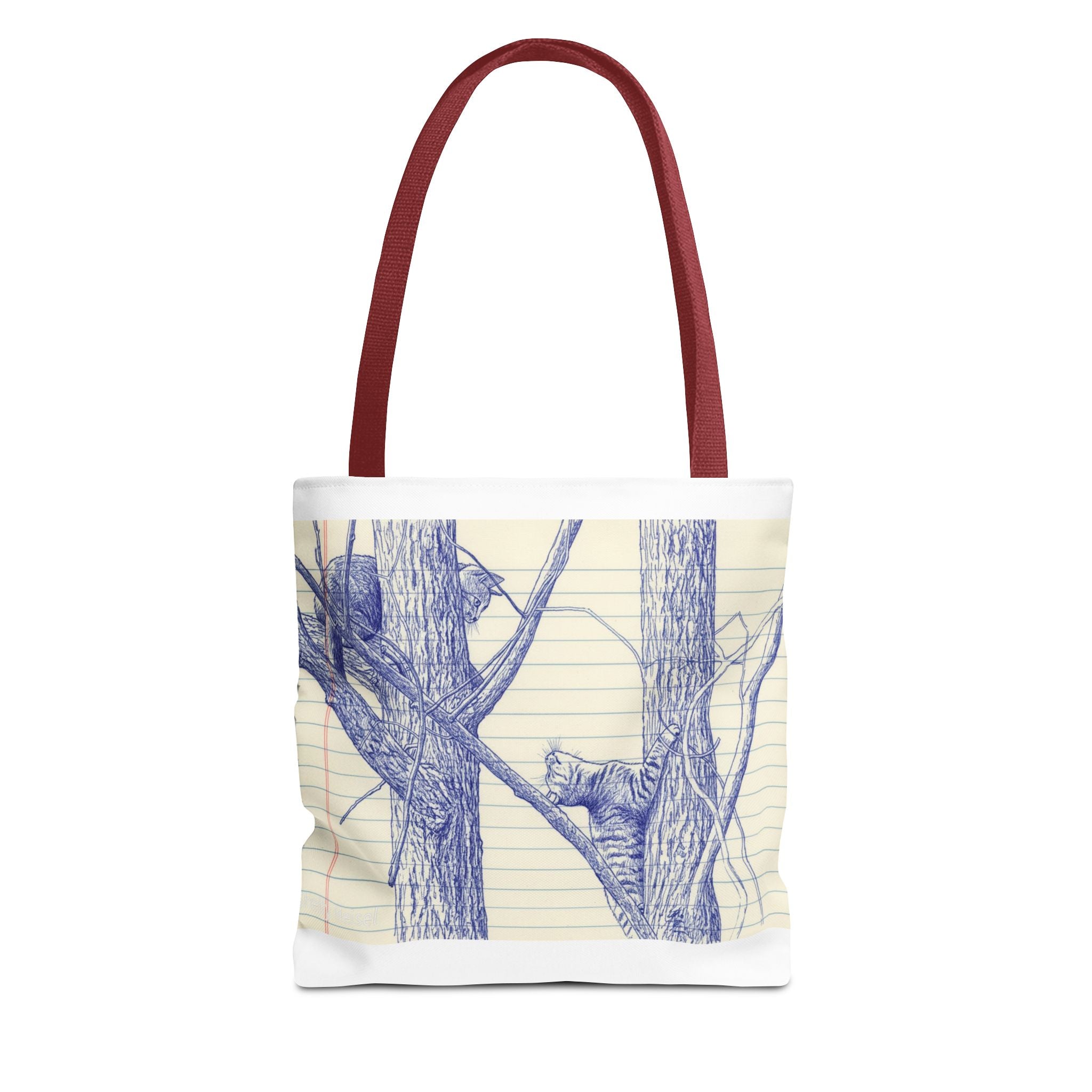 Ballpoint Sketch Cat Tote