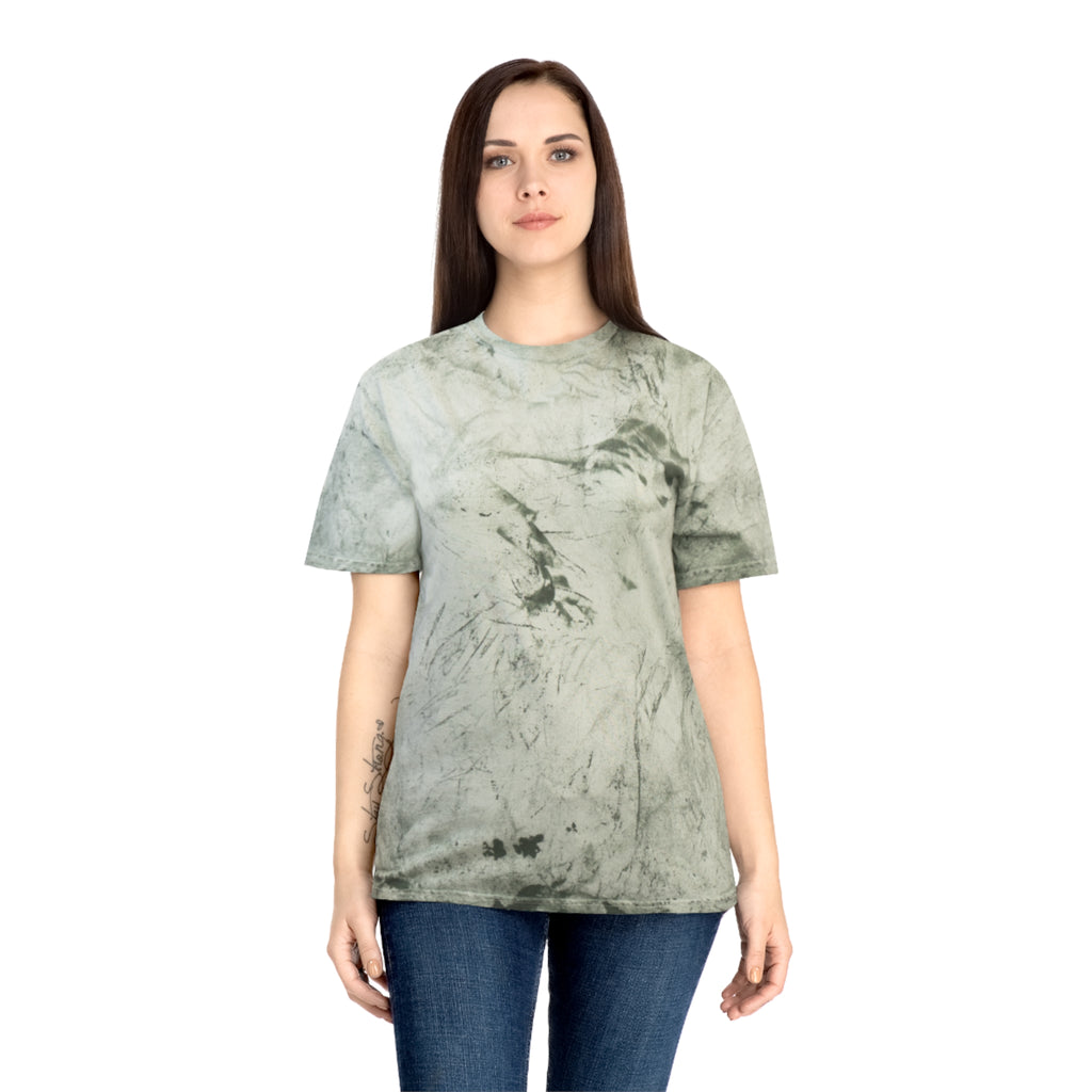Christian Tie-Dye T-Shirt — "Jesus Saved Me, I'm Just Here for the Testimony"