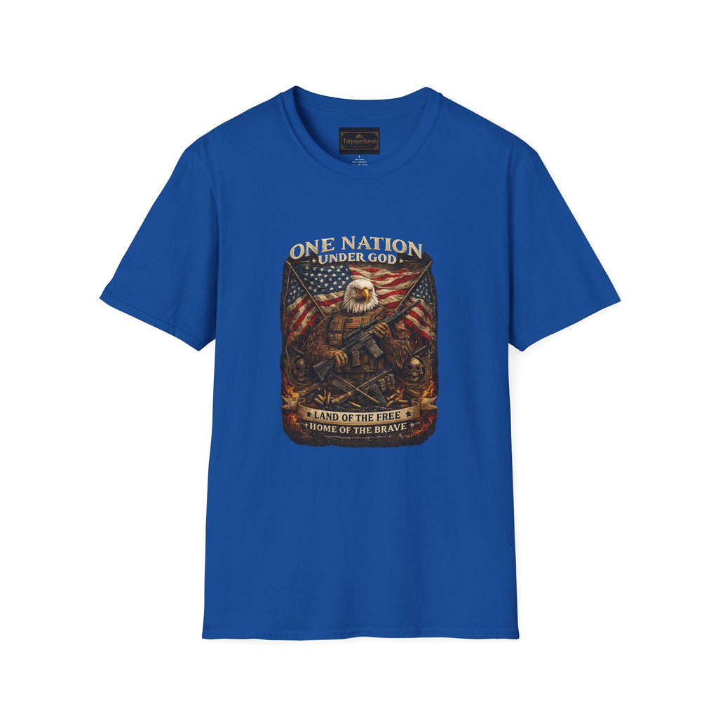 One Nation Under God Eagle T-Shirt — American Flag Patriotic Graphic Tee