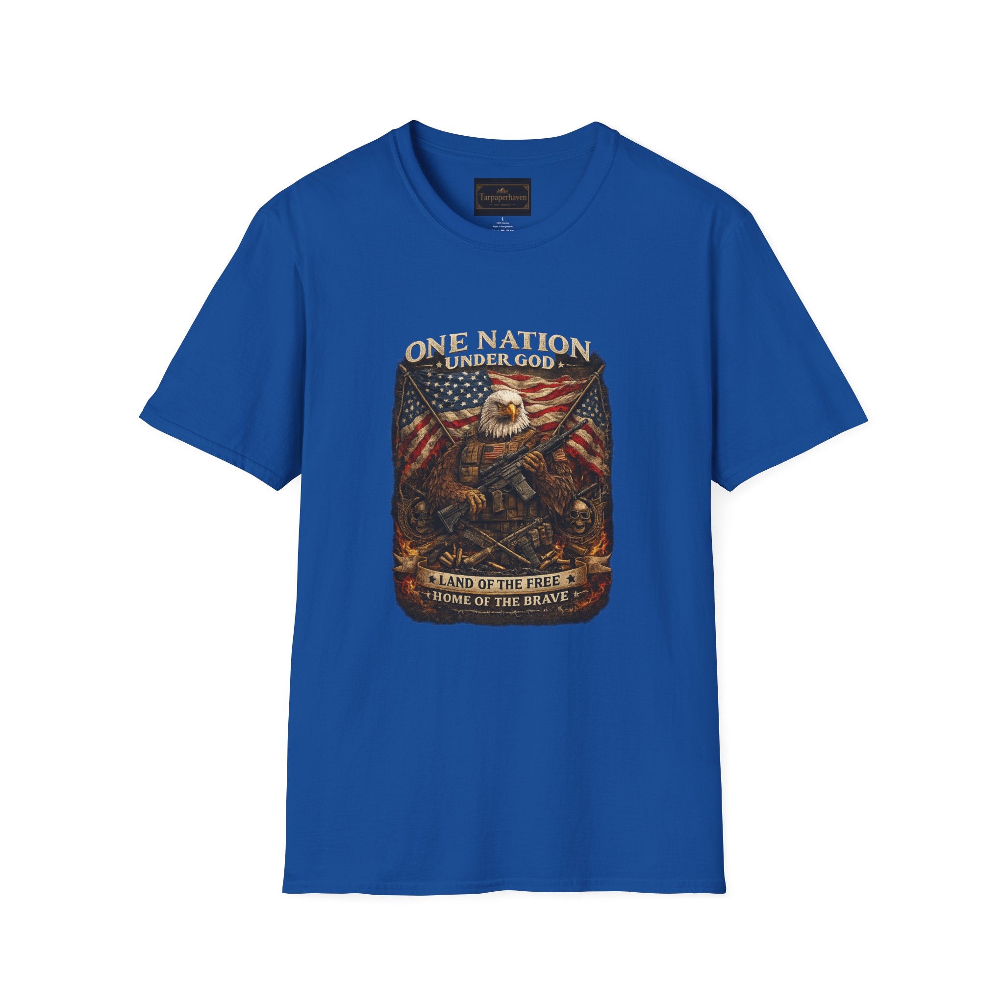 One Nation Under God Eagle T-Shirt — American Flag Patriotic Graphic Tee