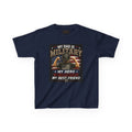 Kids Tee — "My Dad Is Military" Patriotic Hero Shirt