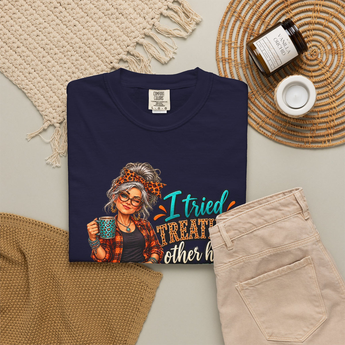 Graphic T-Shirt — "I Tried Treating Others How I Want to Be Treated" Retro Gen X Design