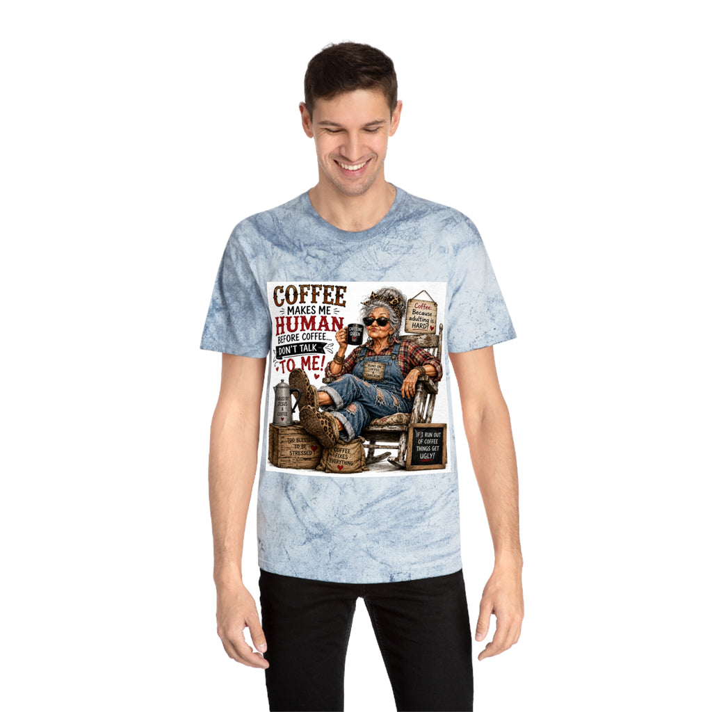 Funny Vintage Grandma Coffee Addict Tee