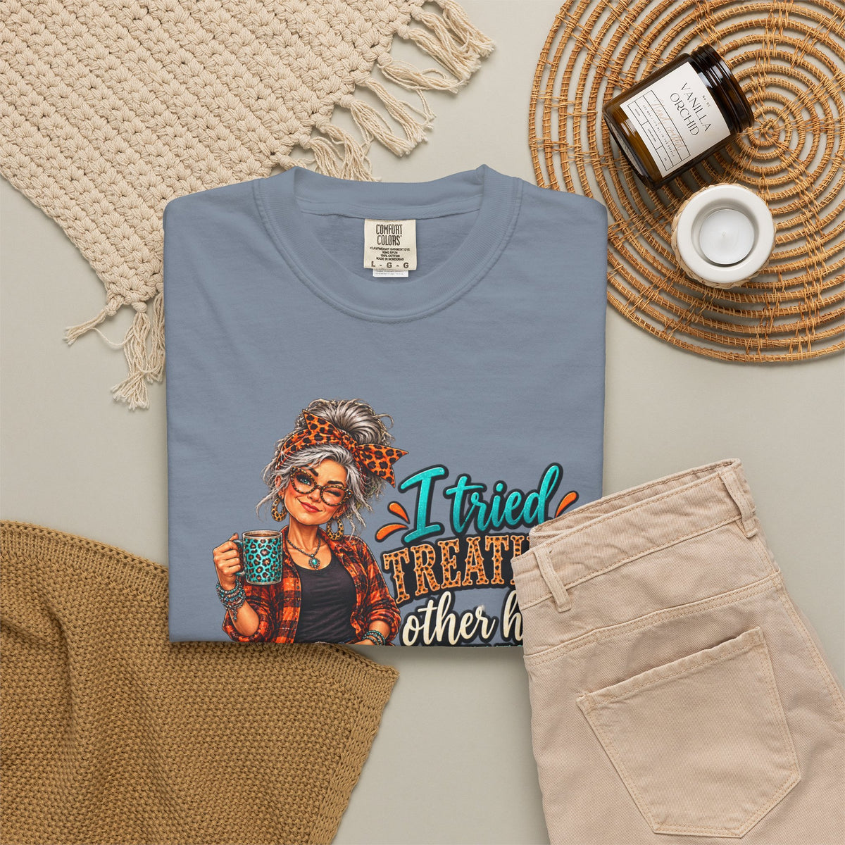 Graphic T-Shirt — "I Tried Treating Others How I Want to Be Treated" Retro Gen X Design