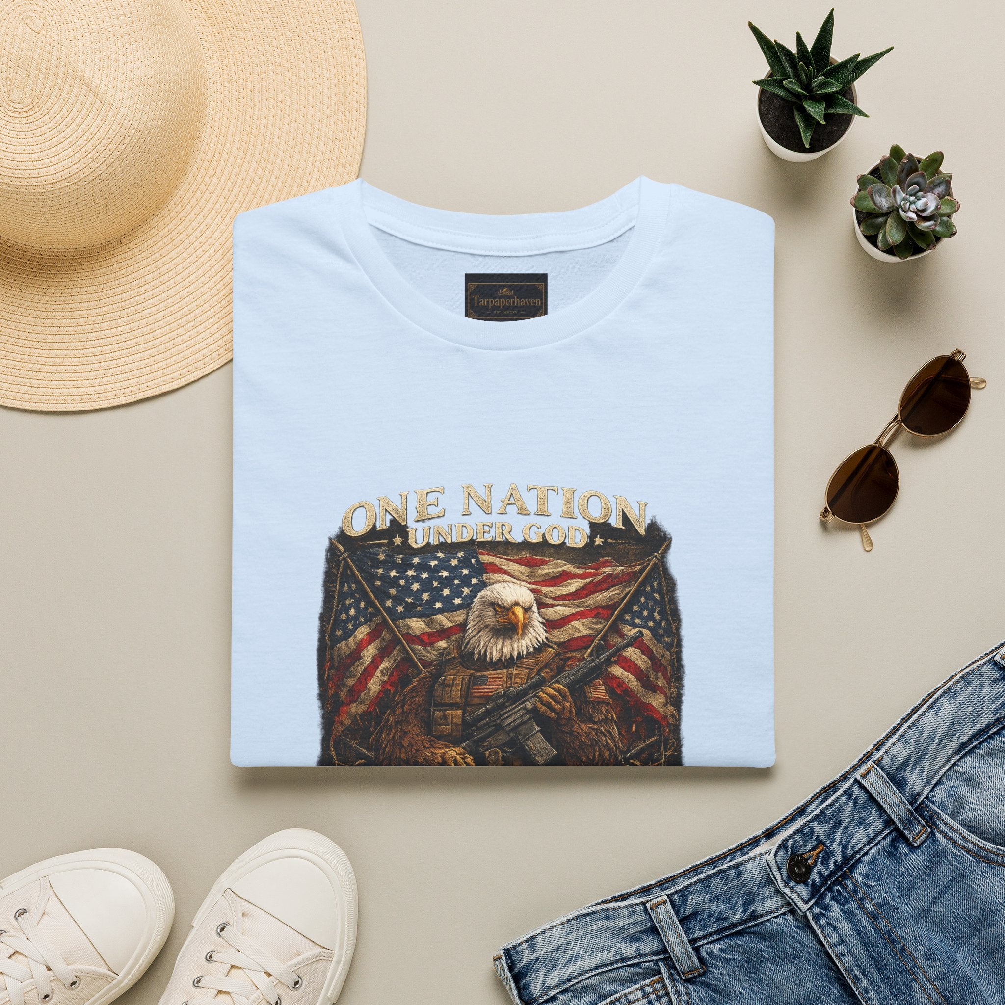 American Flag Patriotic Graphic Tee