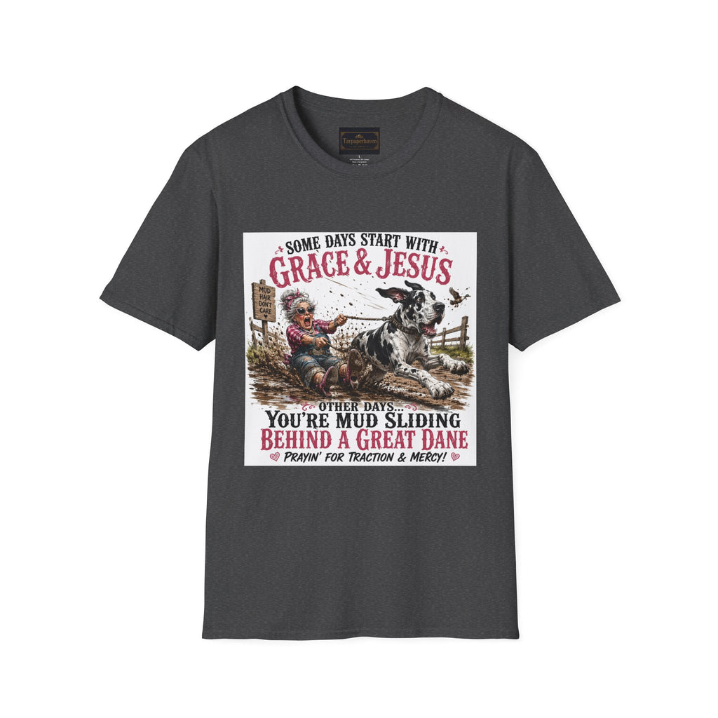 Christian Great Dane Mud-Slinging Graphic Tee
