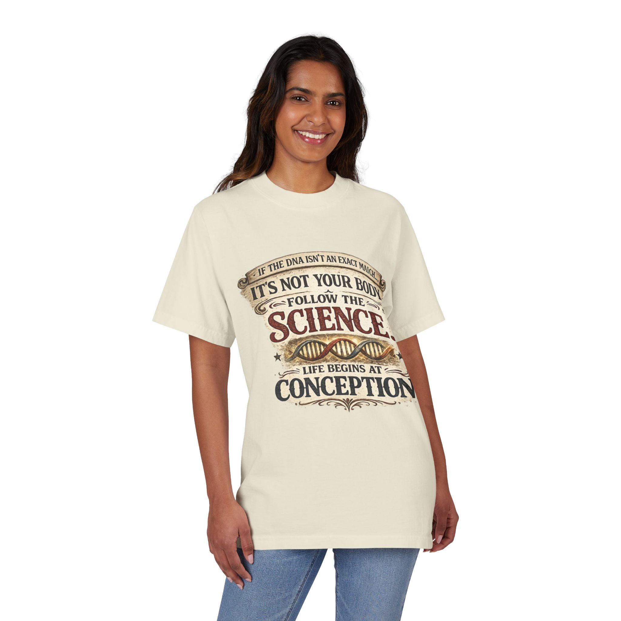 Pro-Life Science T-Shirt — "Follow the Science: Life Begins at Conception"