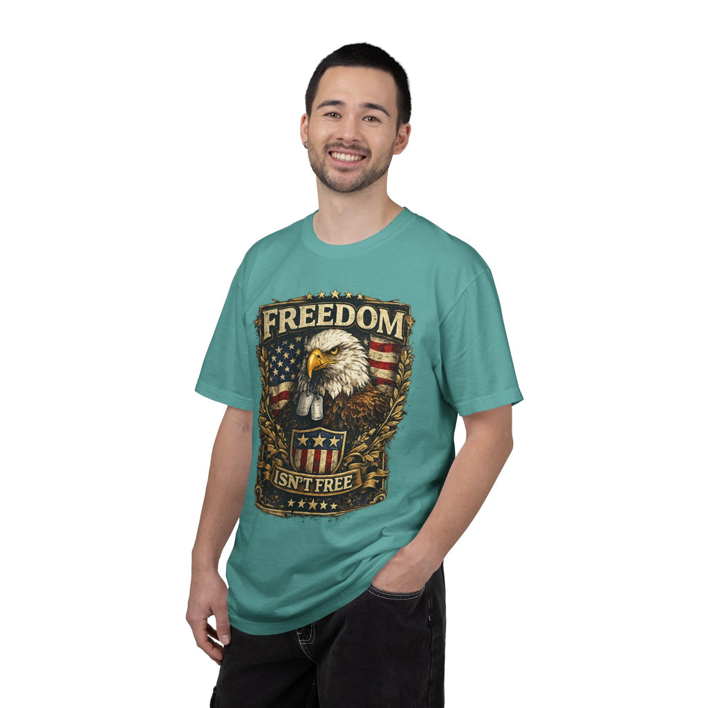Freedom Isn't Free Eagle T-Shirt — Patriotic American Flag Tee