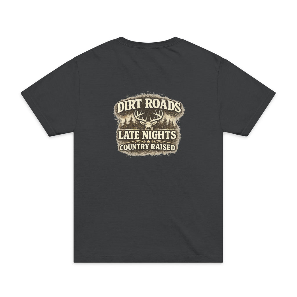 Country Raised 'Dirt Roads Late Nights' Garment-Dyed T-Shirt